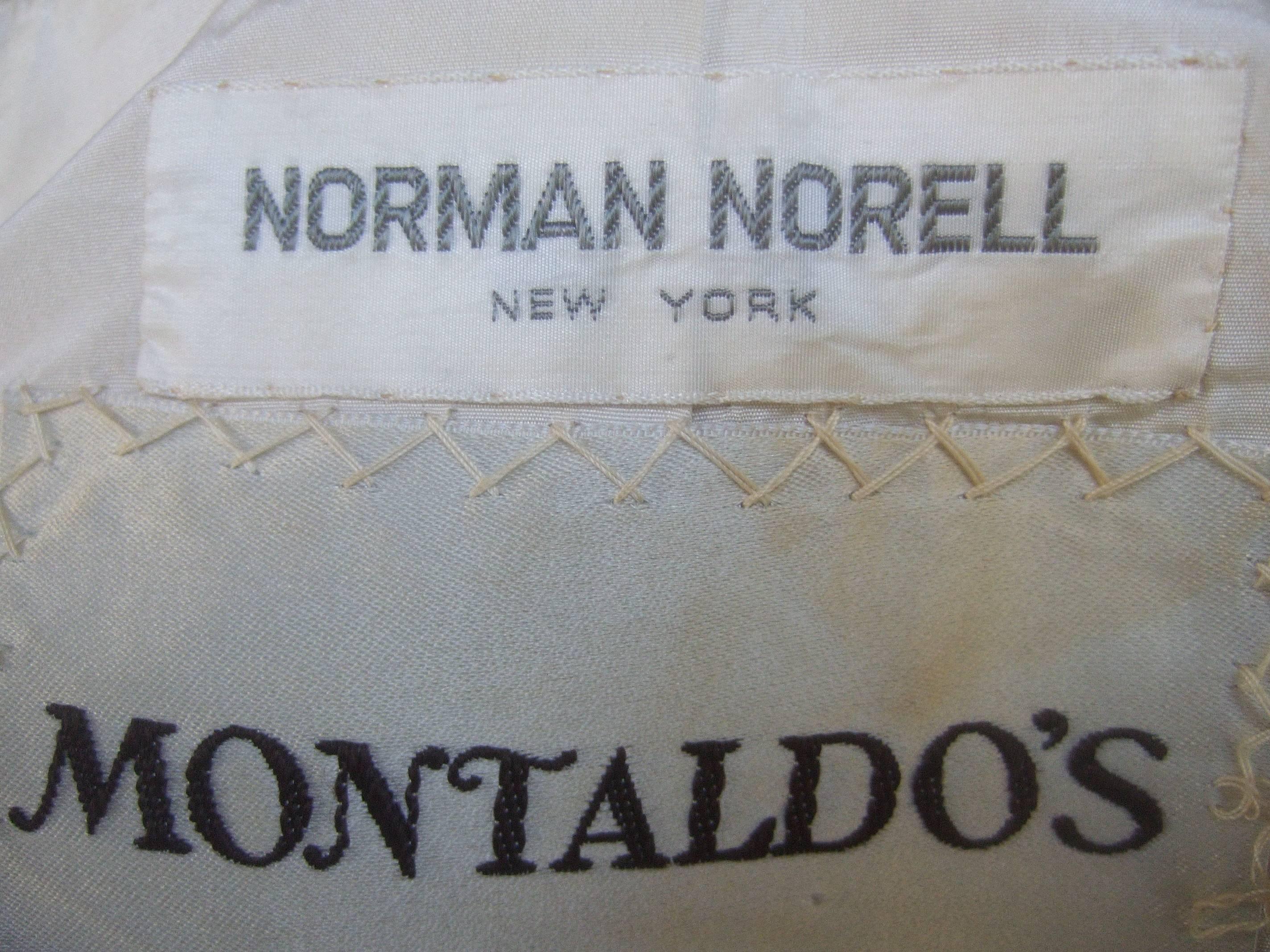 Norman Norell Couture Cream Wool Jacket circa 1970 4