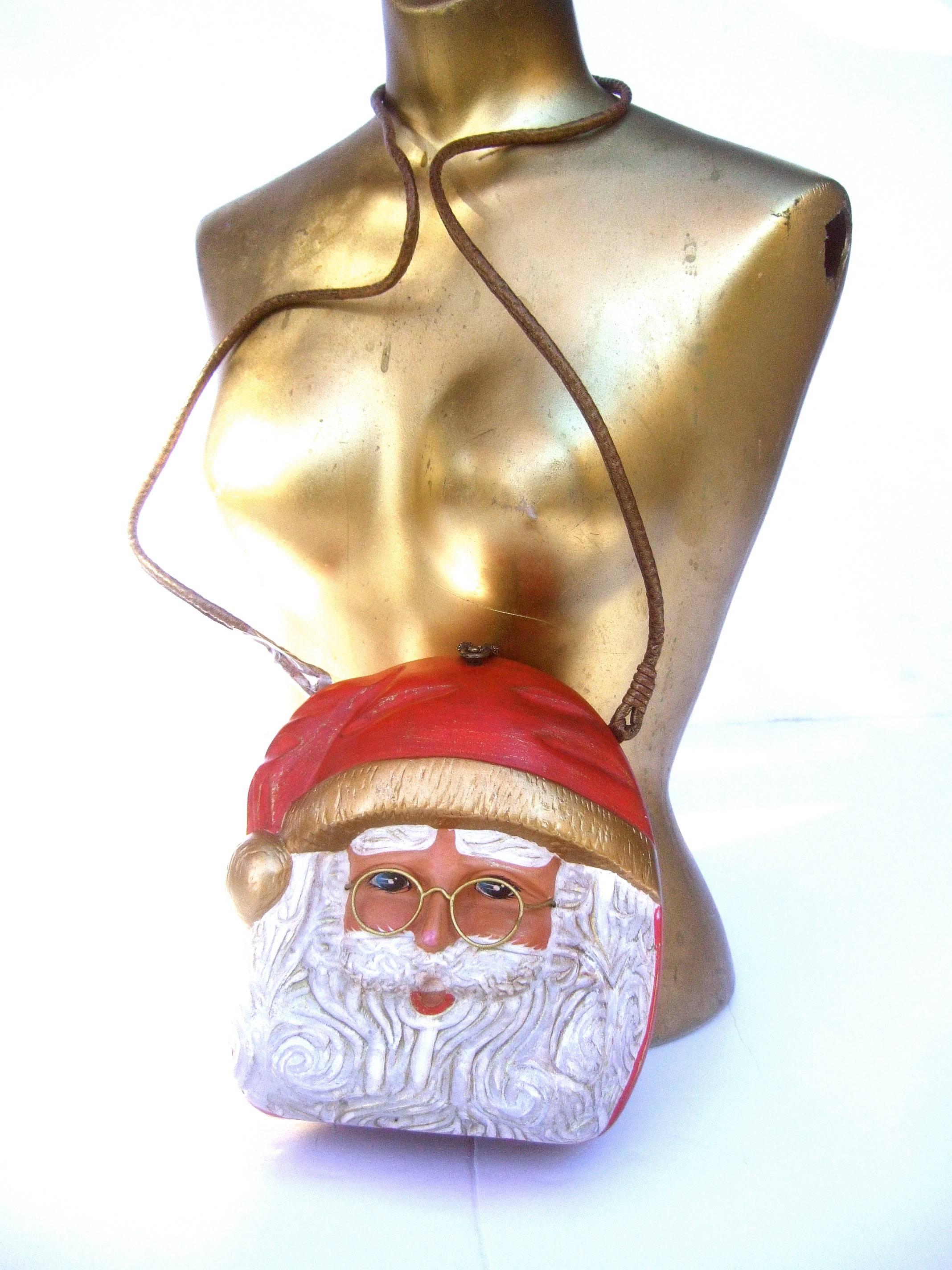 Women's Timmy Woods Beverly Hills Whimsical Artisan Santa Claus Handbag 