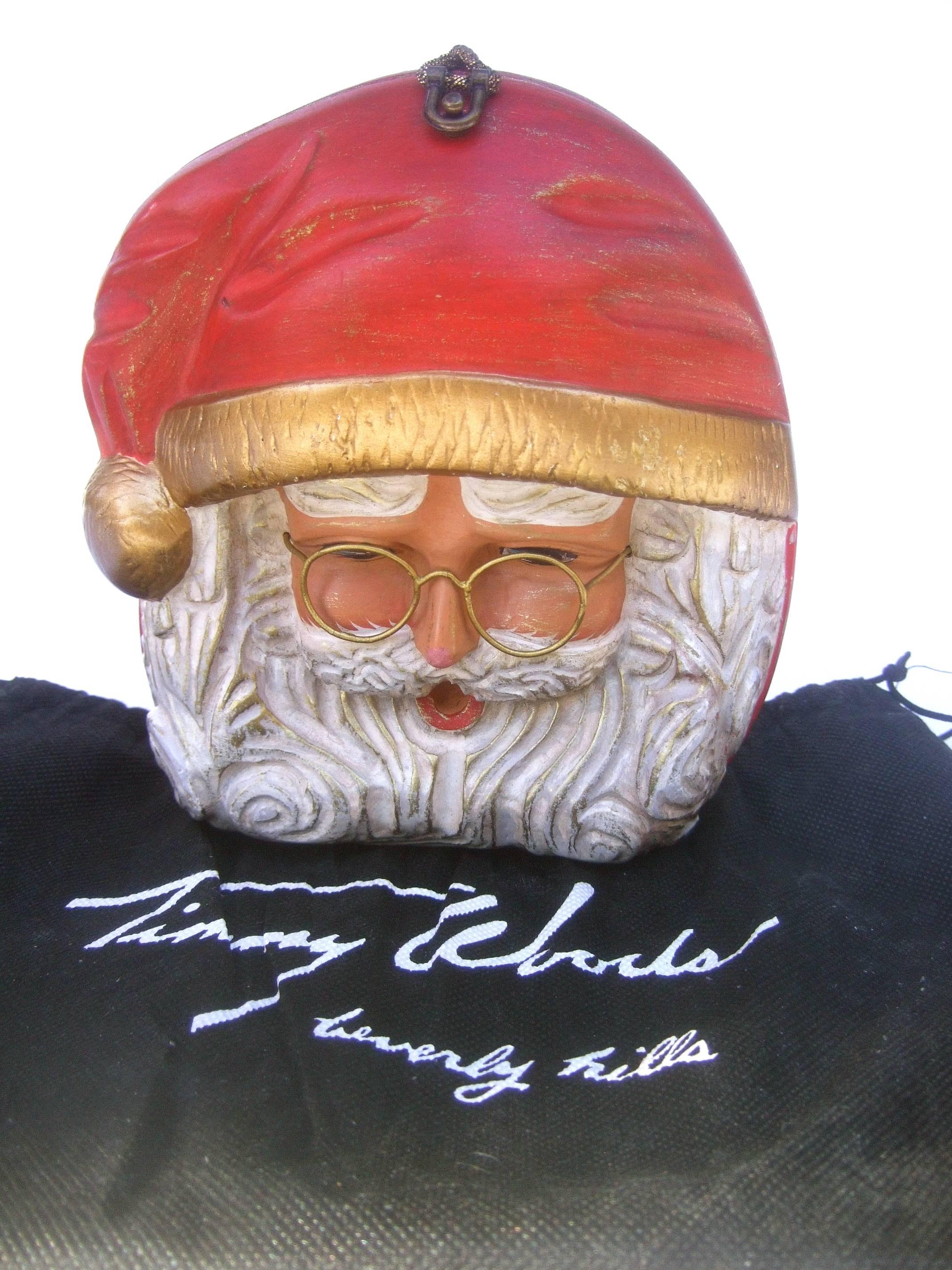 Timmy Woods Beverly Hills Whimsical Artisan Santa Claus Handbag  1
