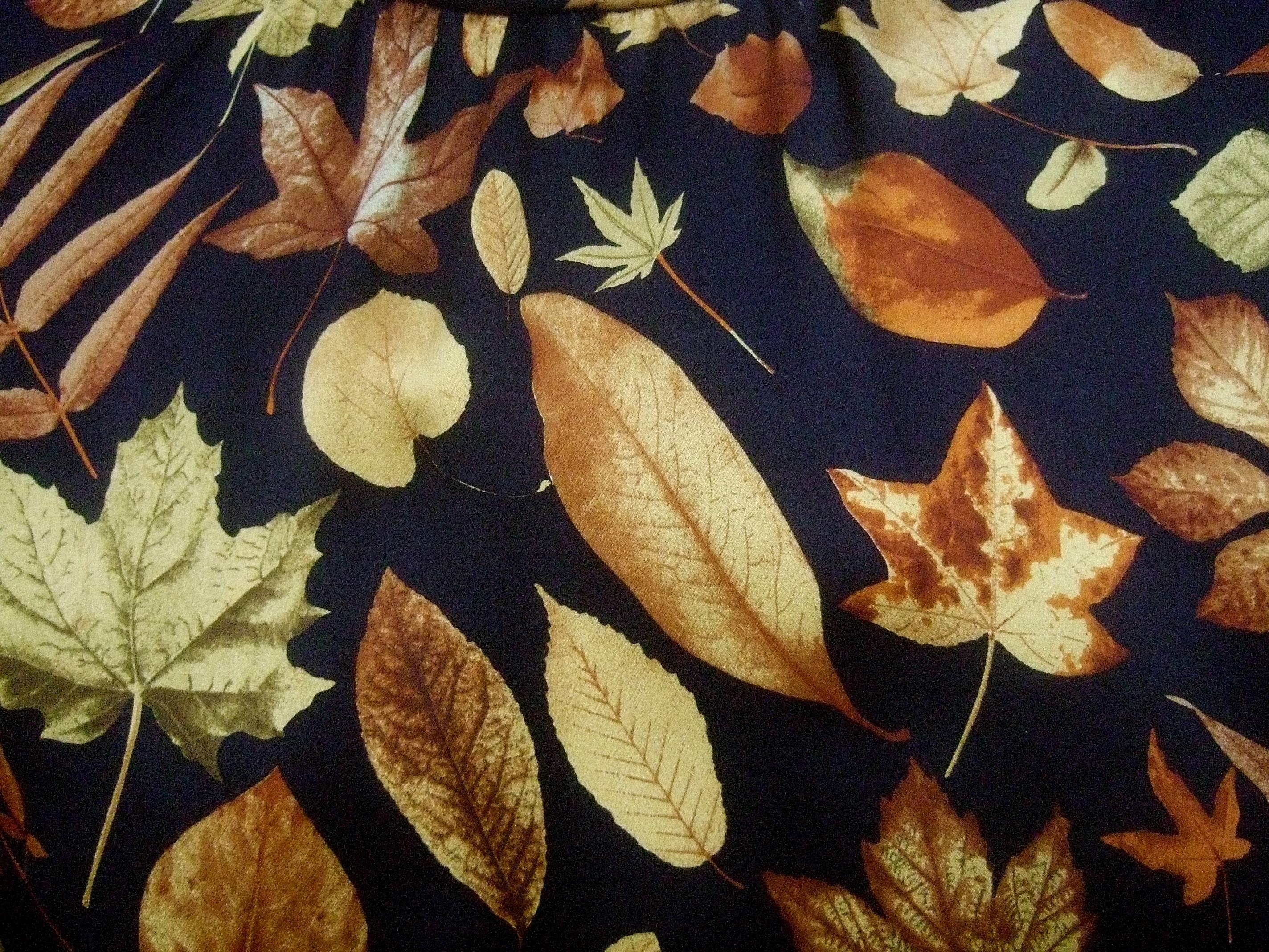 fall leaf print dress