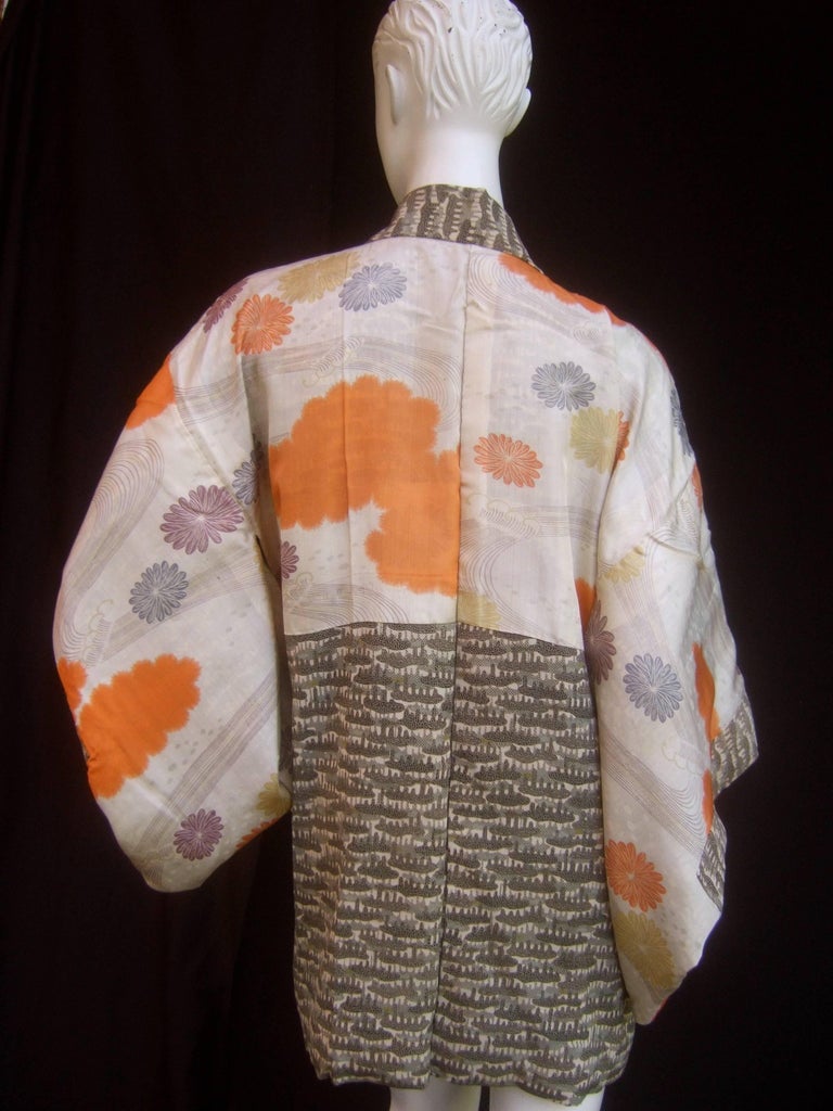 Japanese Vintage Silk Haori Reversible Kimono Jacket c 1970s at 1stDibs ...