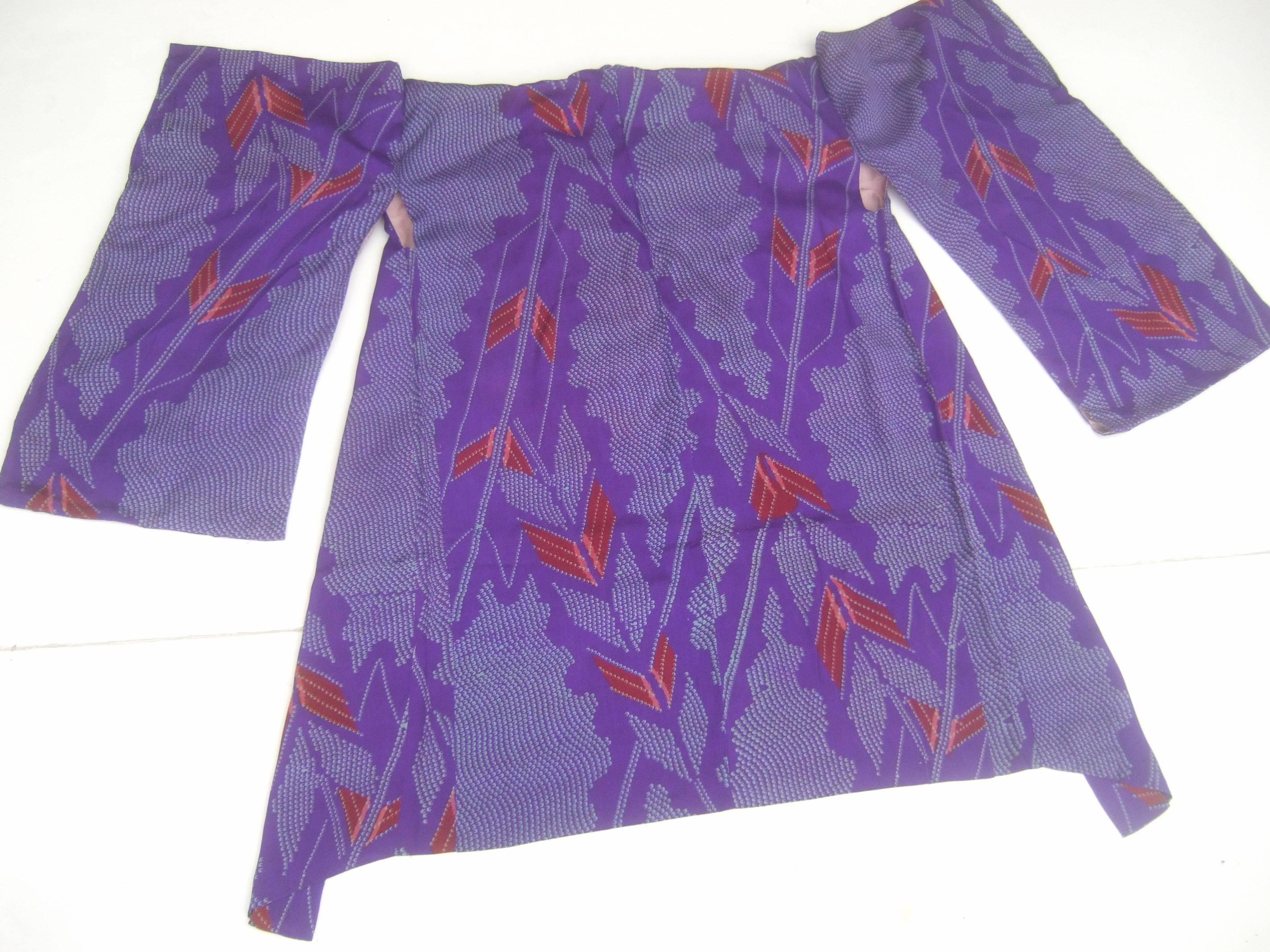 Women's Japanese Exotic Silk Print Kimono Jacket, circa 1970