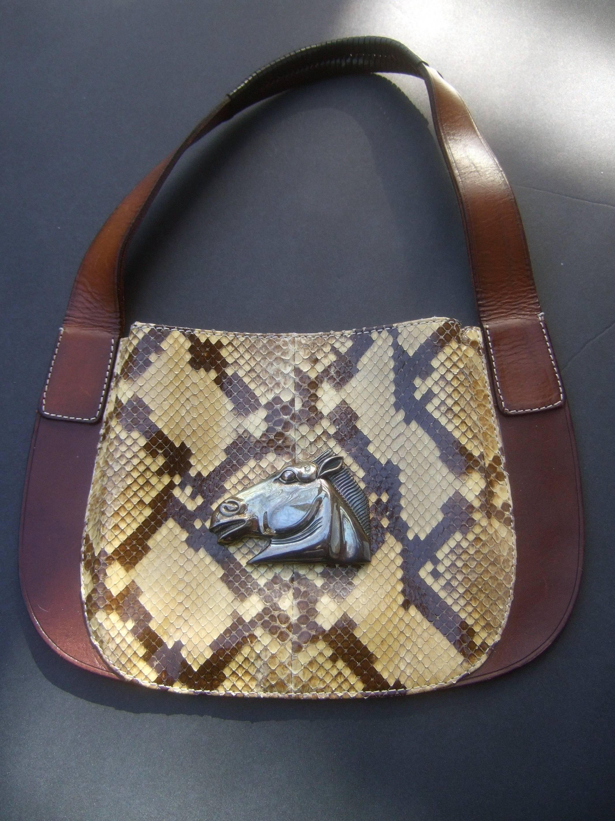 Barry Kieselstein-Cord Sterling Equine Emblem Diminutive Handbag c 1991 In Good Condition In University City, MO