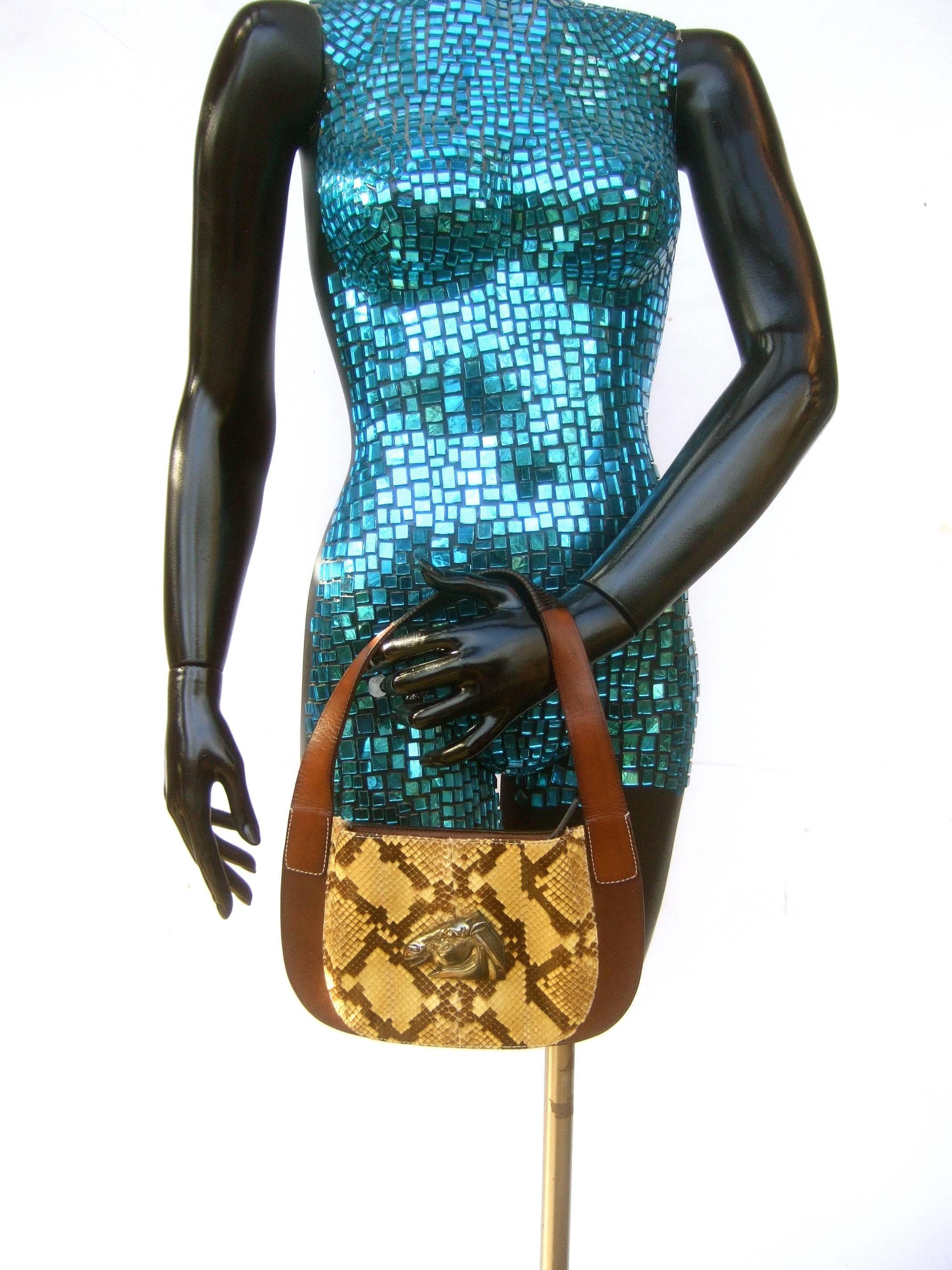 Women's Barry Kieselstein-Cord Sterling Equine Emblem Diminutive Handbag c 1991 