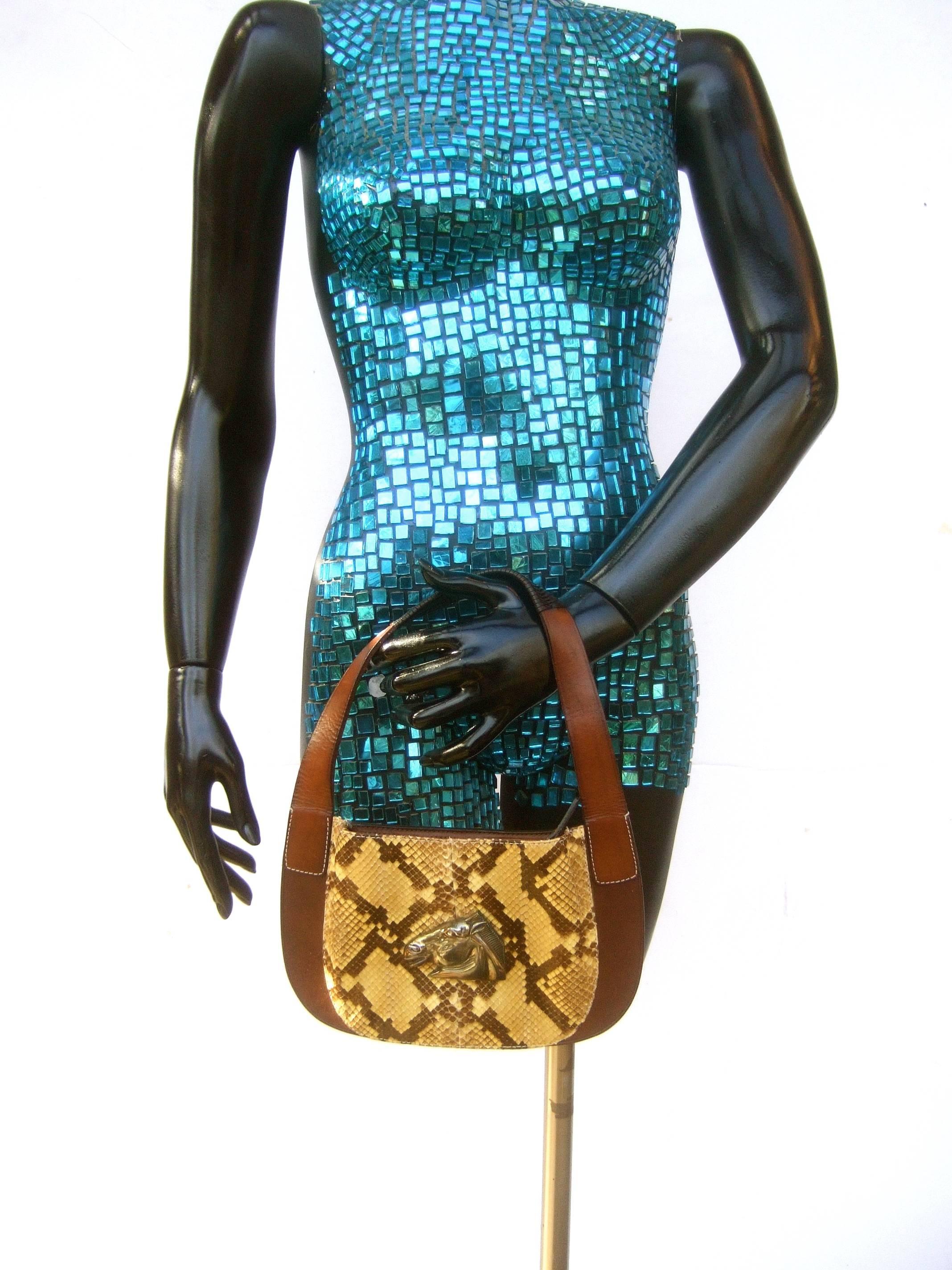 Women's Barry Kieselstein-Cord Sterling Equine Emblem Diminutive Handbag c 1991