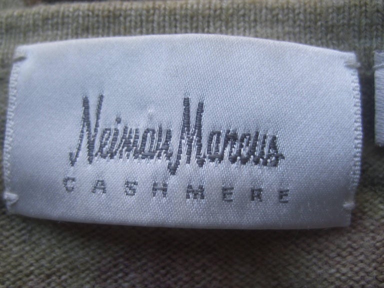 Neiman Marcus Cashmere Foliage Cardigan Twin Set Size L at 1stDibs ...