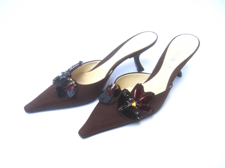 prada satin mules