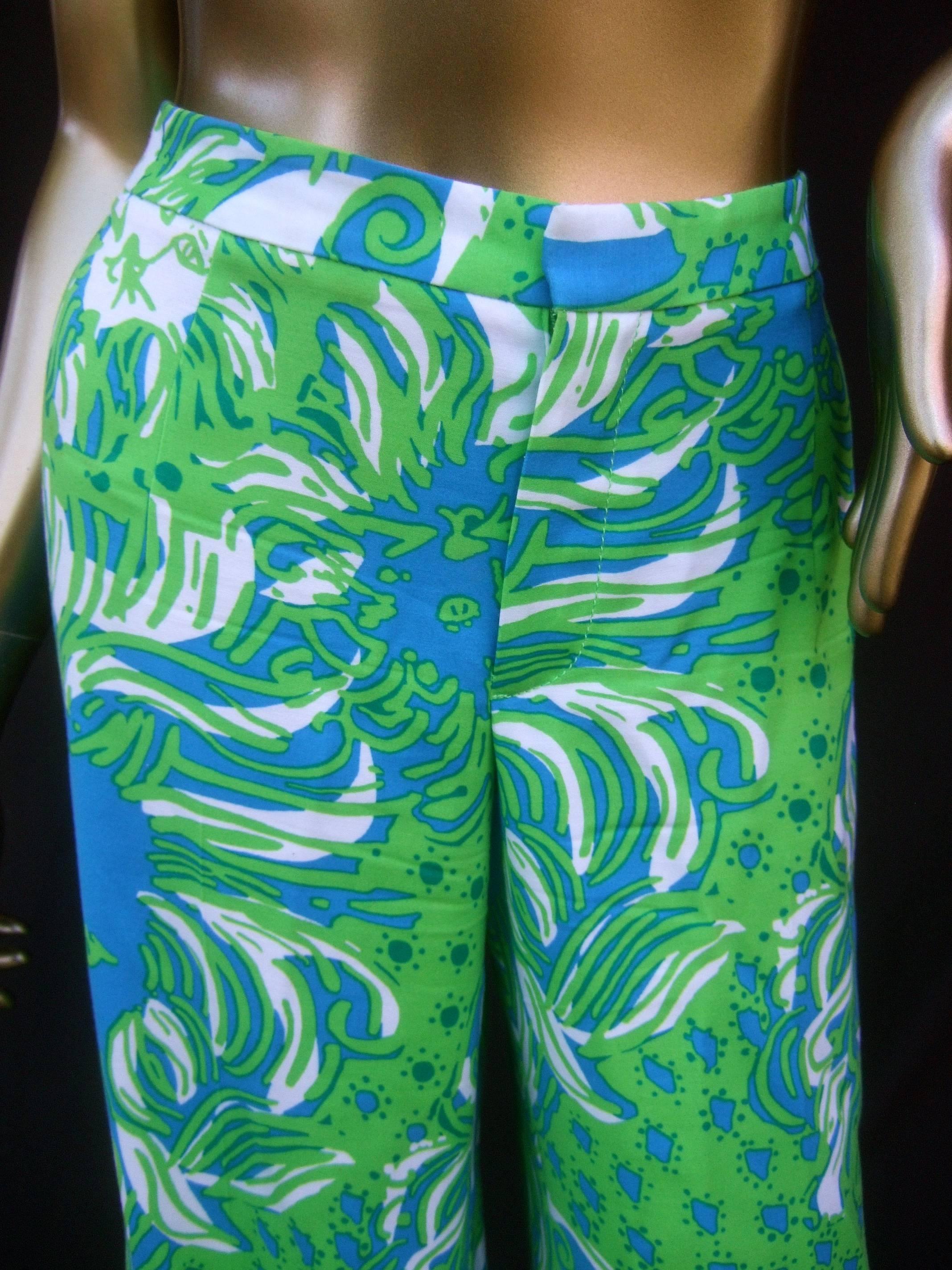 Lilly Pulitzer Women's Vibrant Tiger Print Slacks US Size 6  1