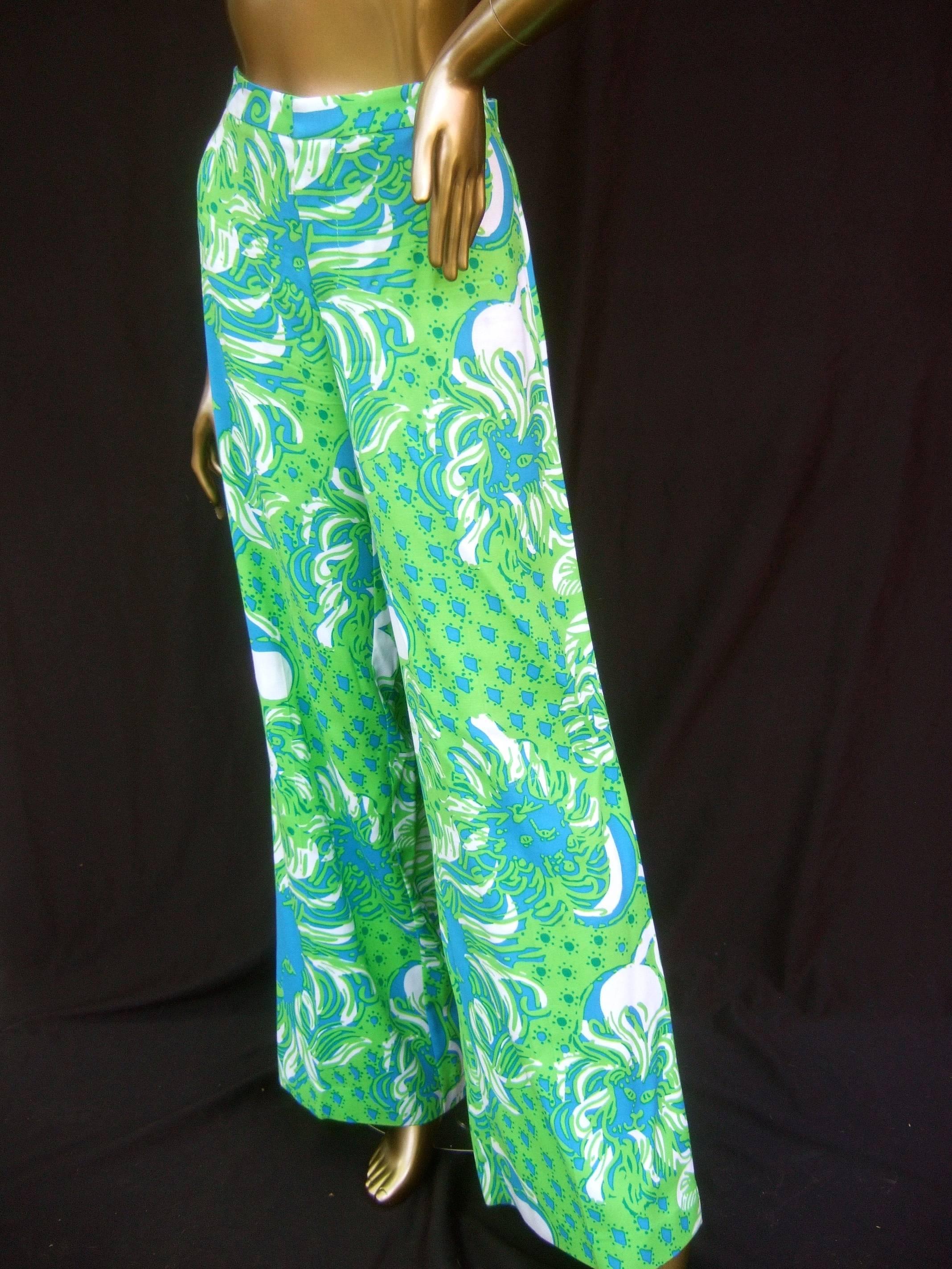 Lilly Pulitzer Women's Vibrant Tiger Print Slacks US Size 6  4