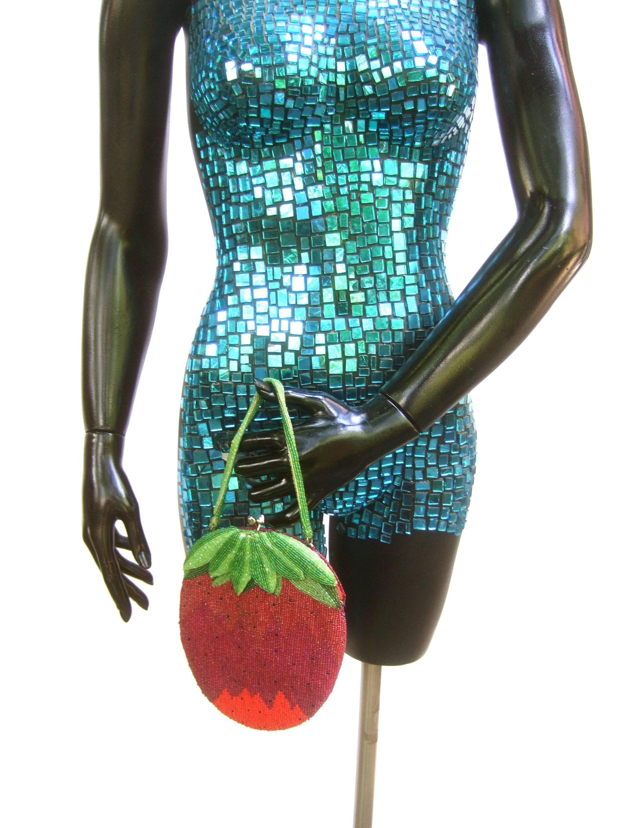 crochet strawberry bag