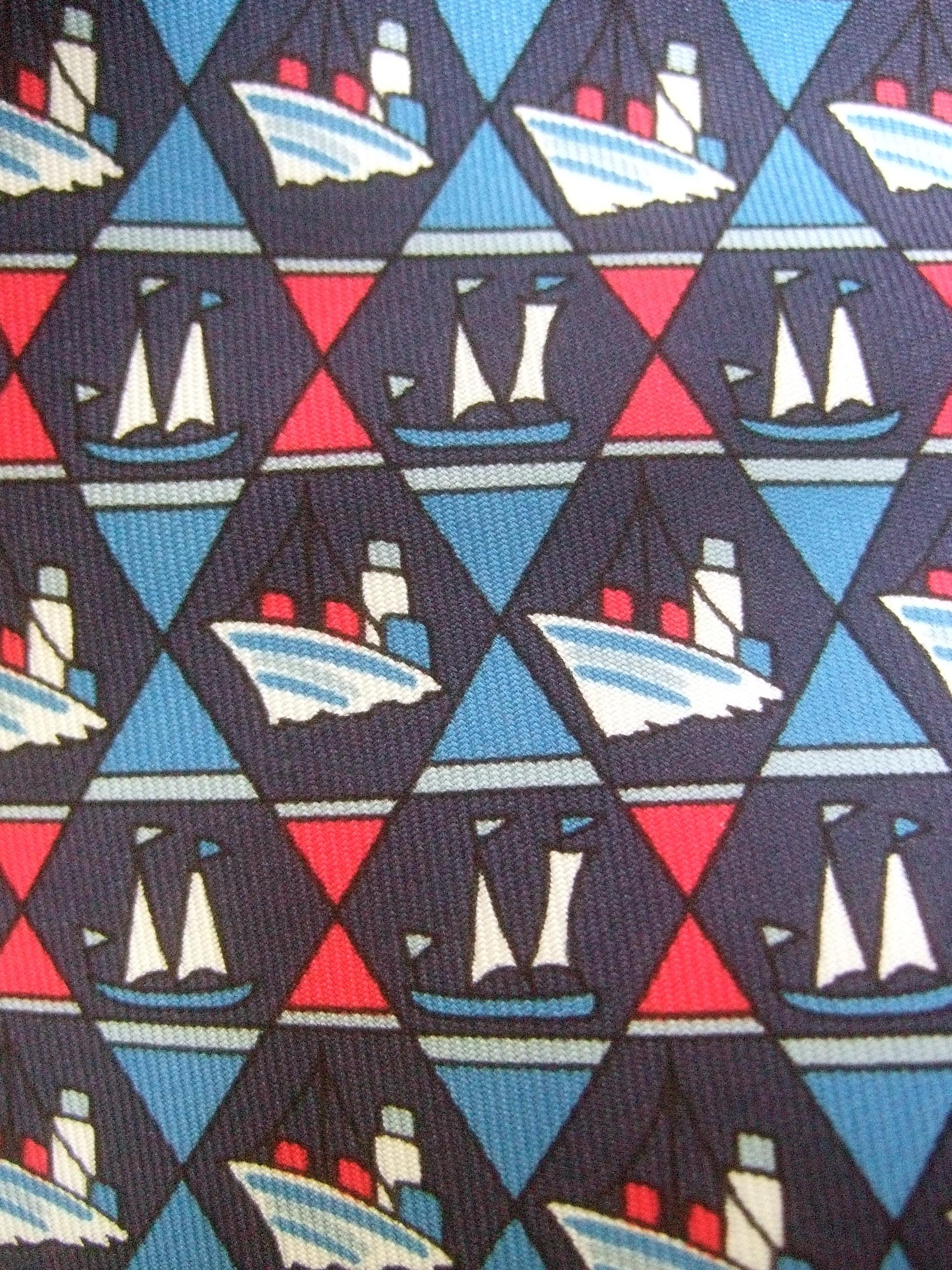 hermes sailboat tie
