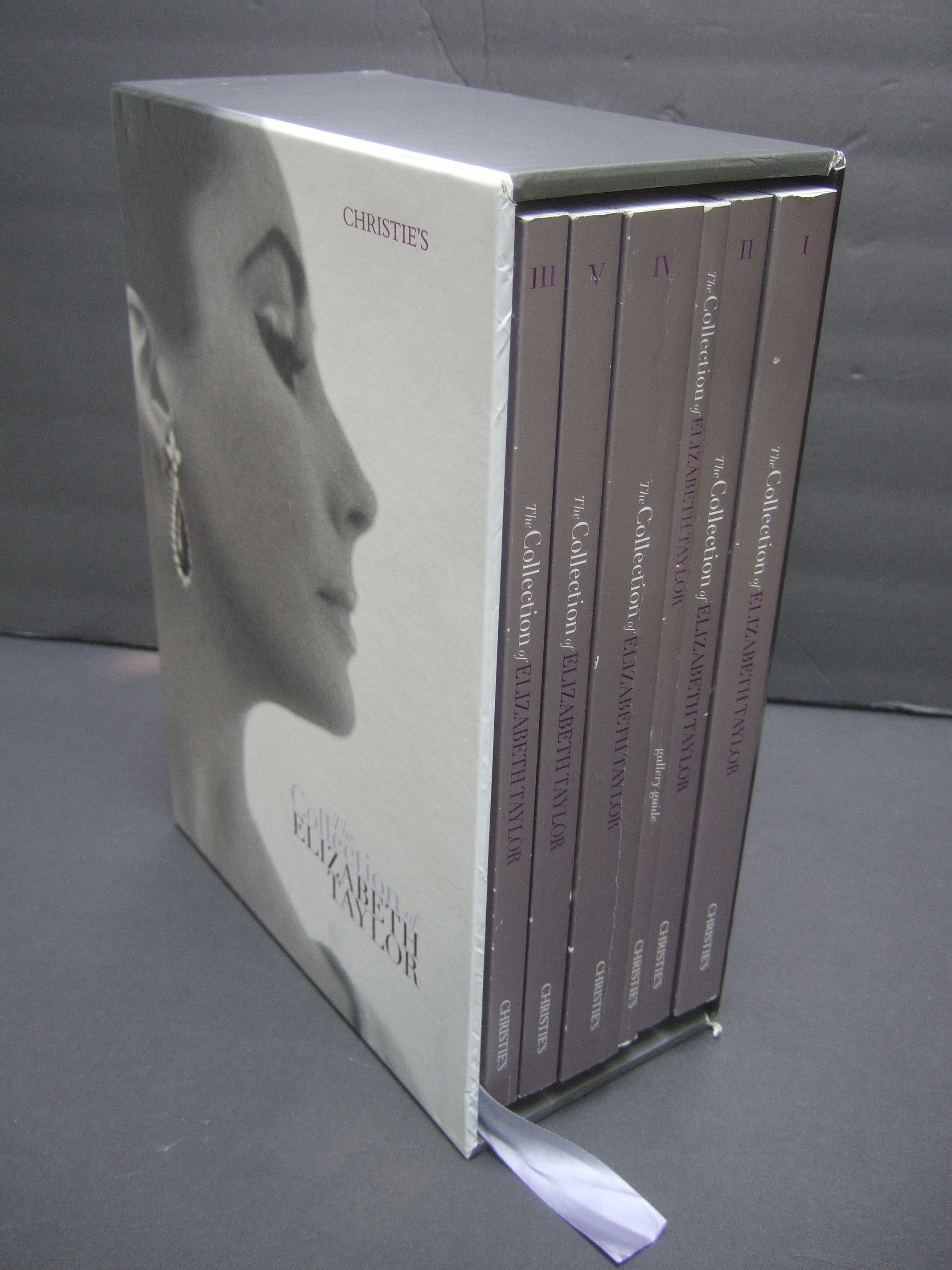 Elizabeth Taylor's Christies Auction Estate Set of Six Catalogs in Case 2