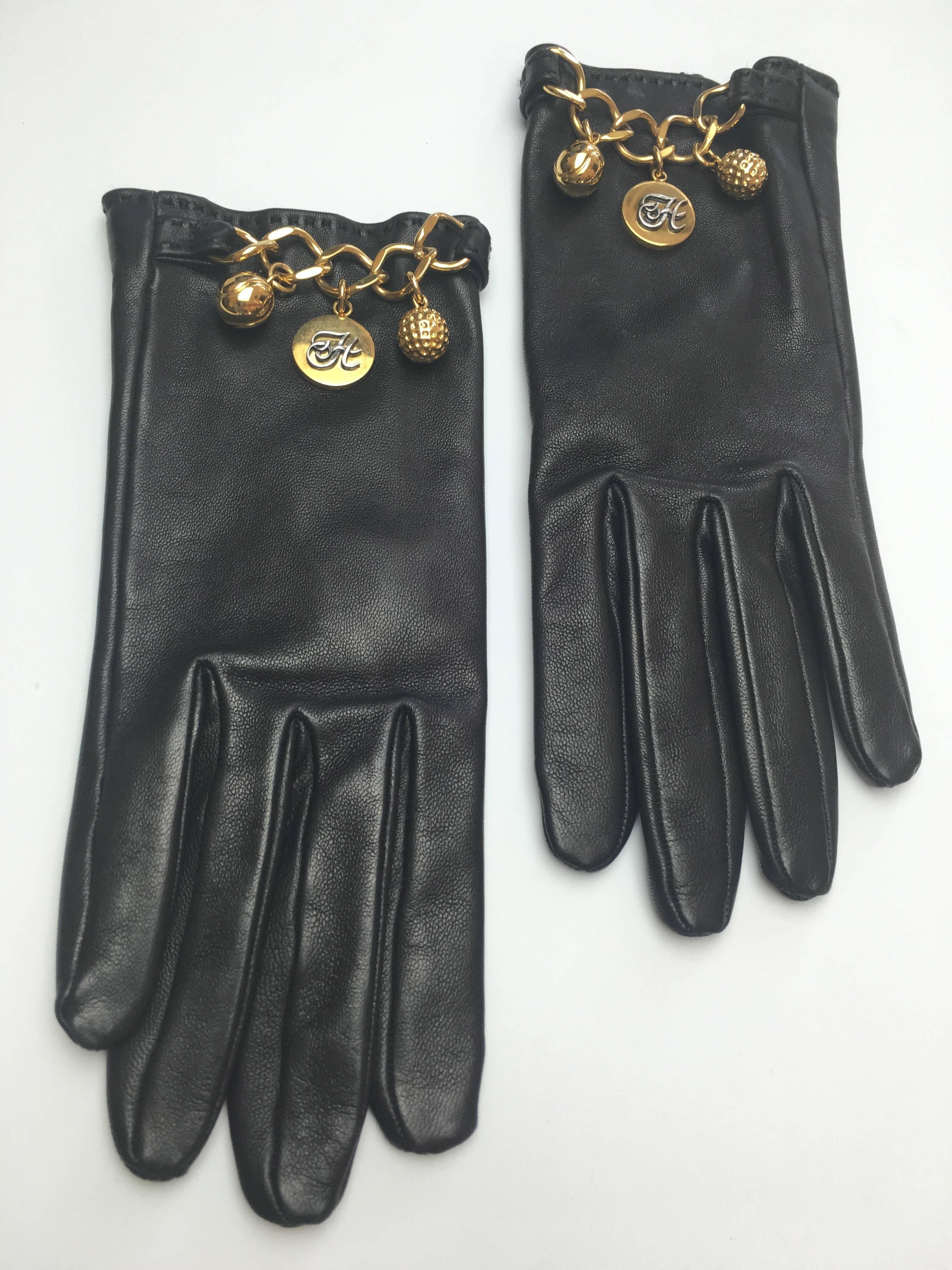 Rare Vintage Hermes Charm Gloves. 2