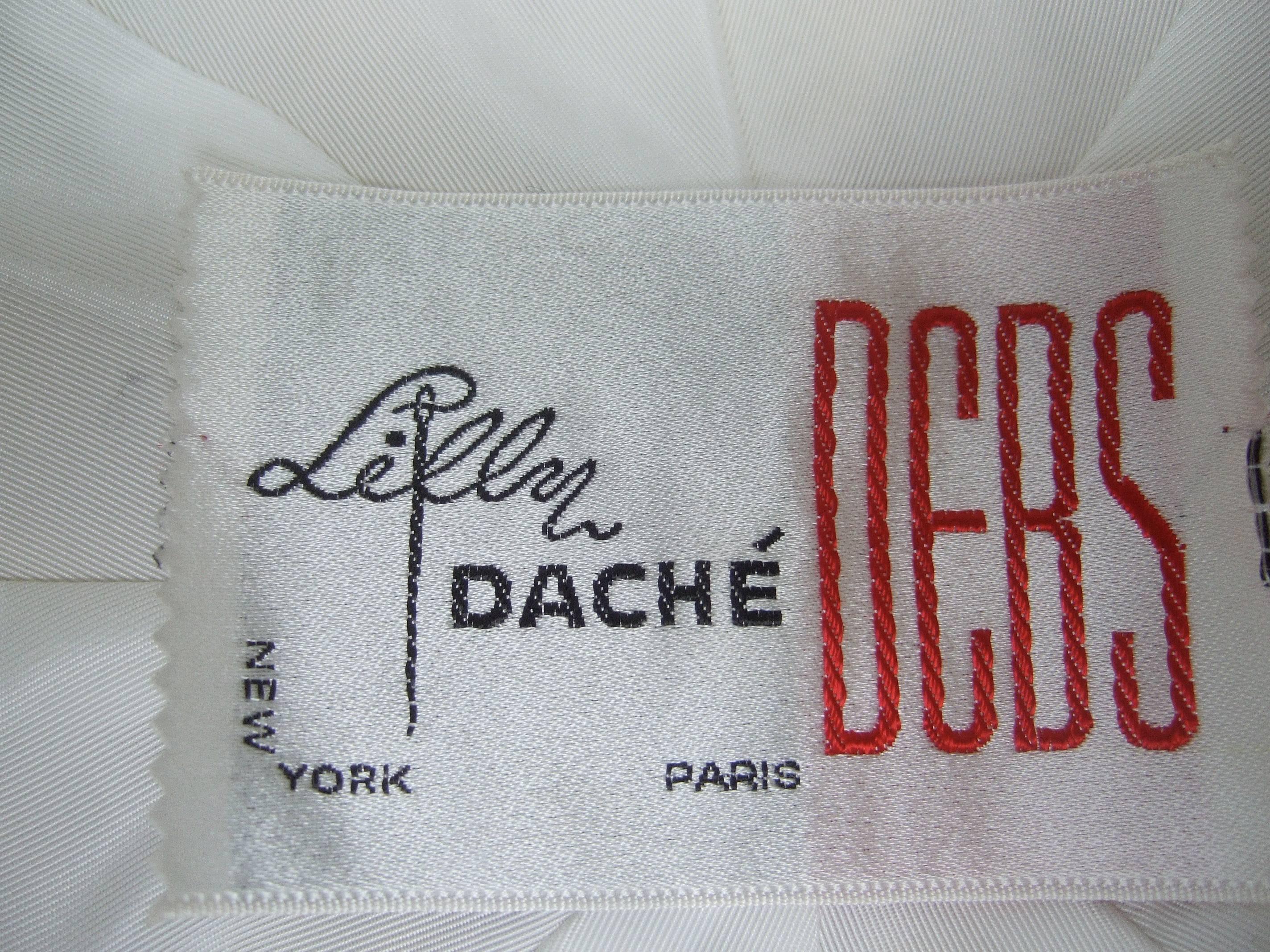 Women's Lilly Dache Parisian Style Bow Trim Hat c 1970