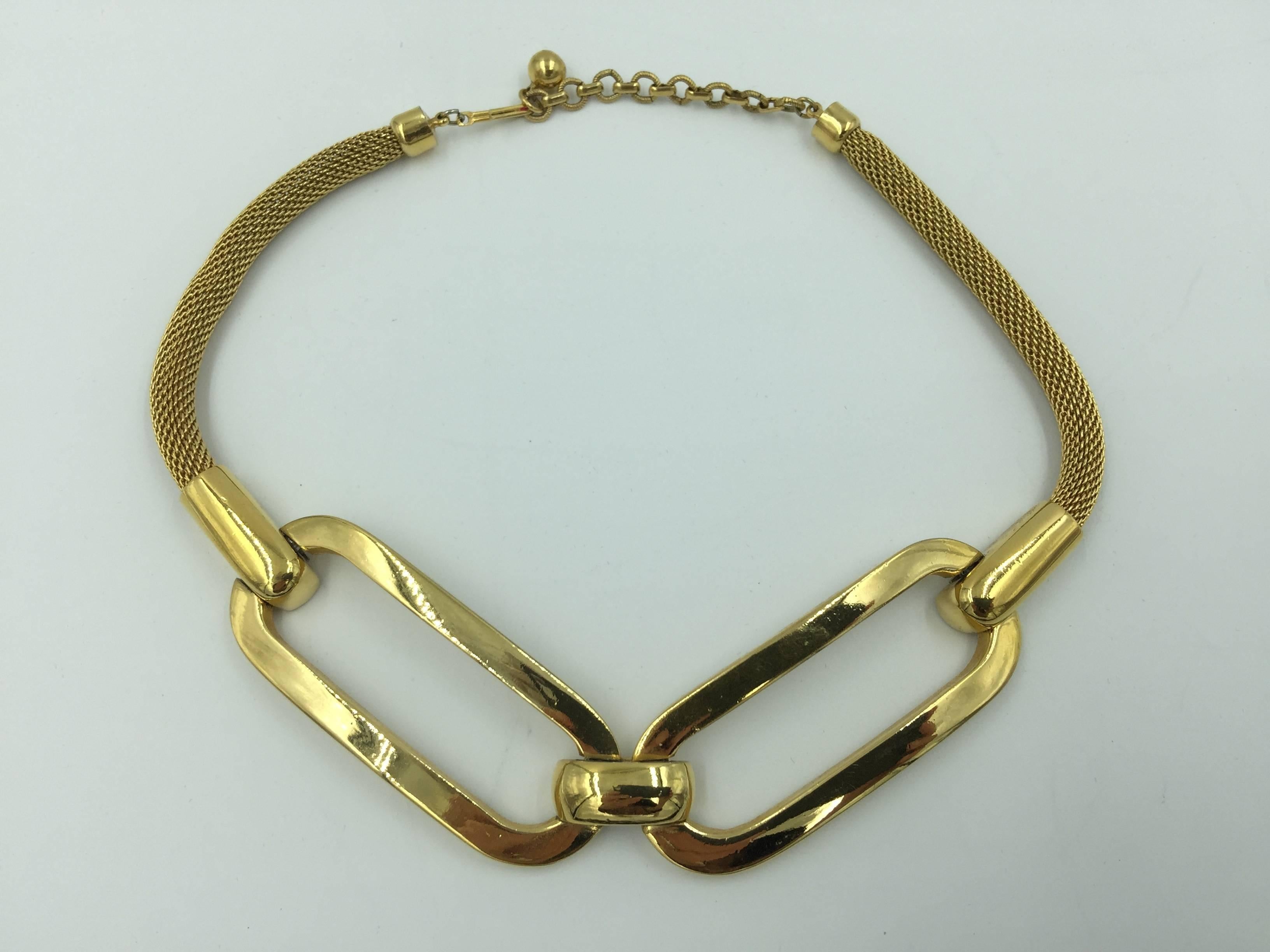 Modernist Givenchy Necklace. 1977 In Excellent Condition In University City, MO