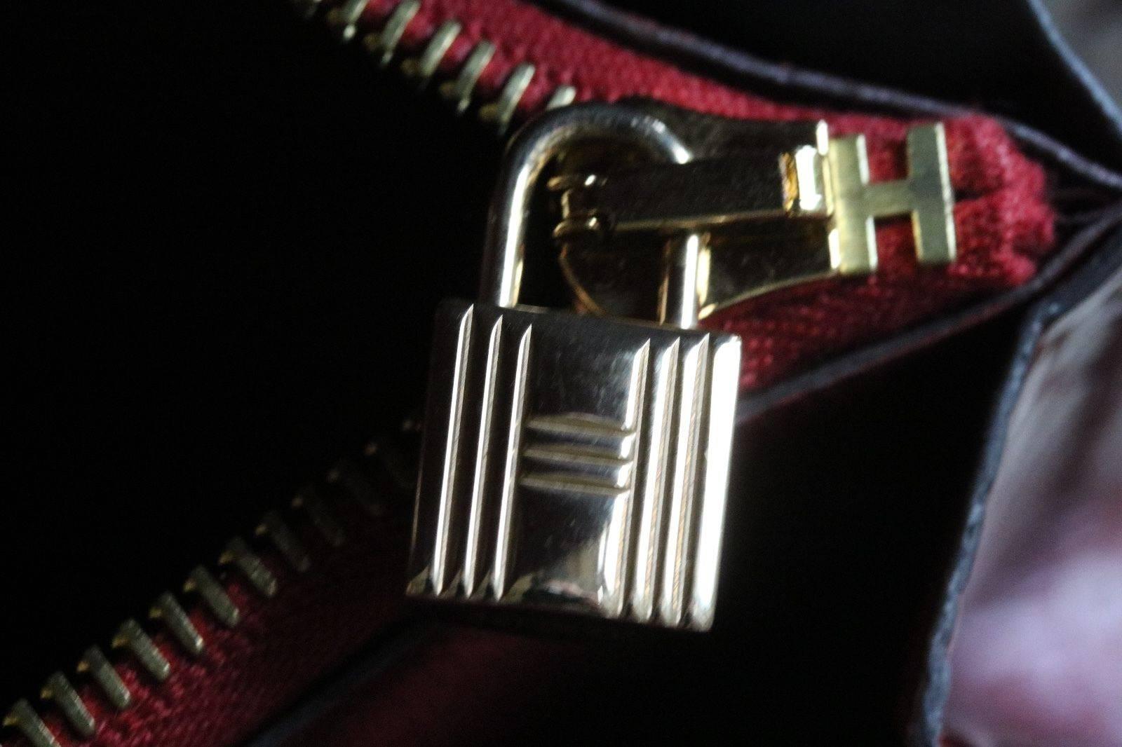 Hermès Kelly Croc Gold Hardware Clutch Pochette Wallet 1