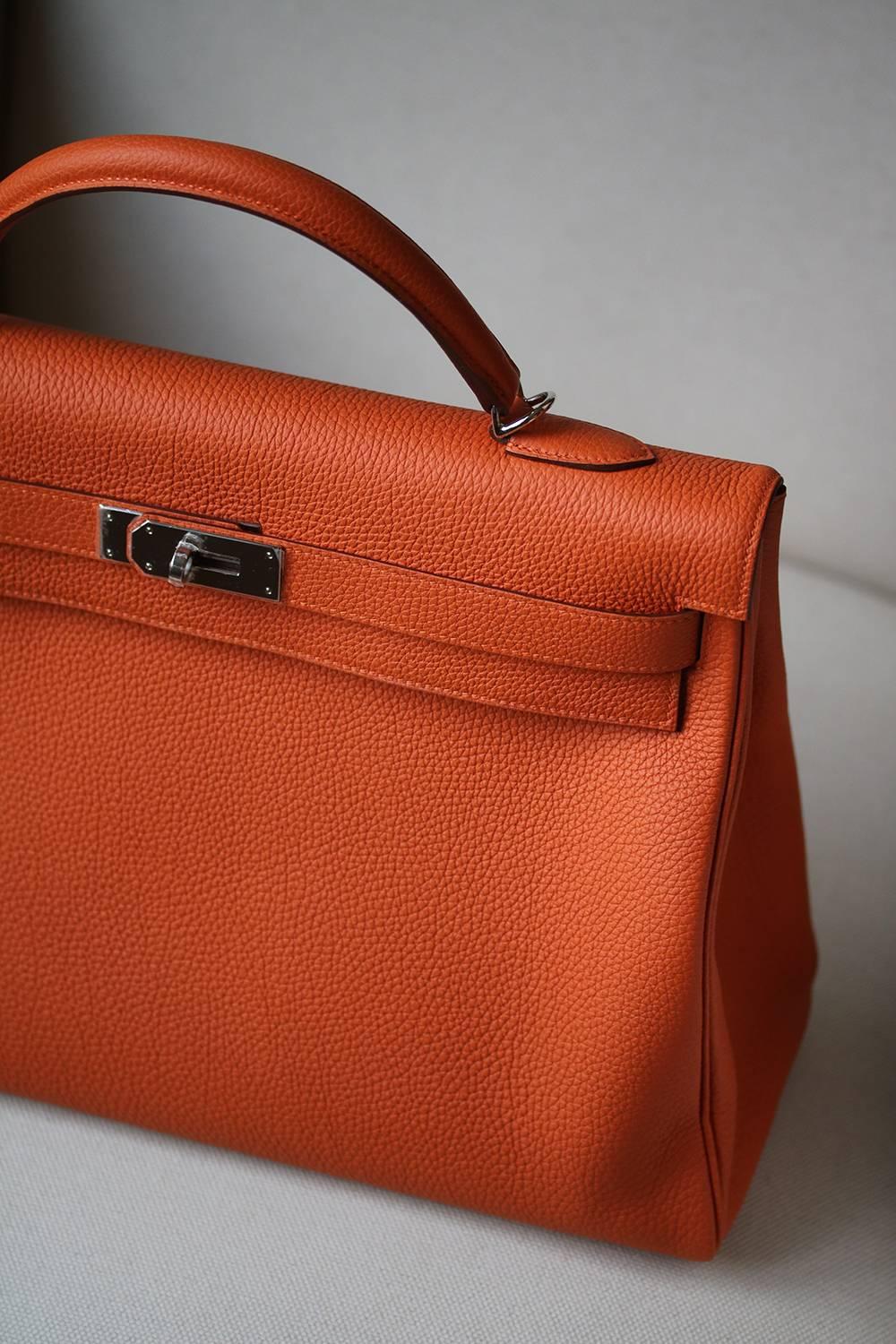 orange kelly bag