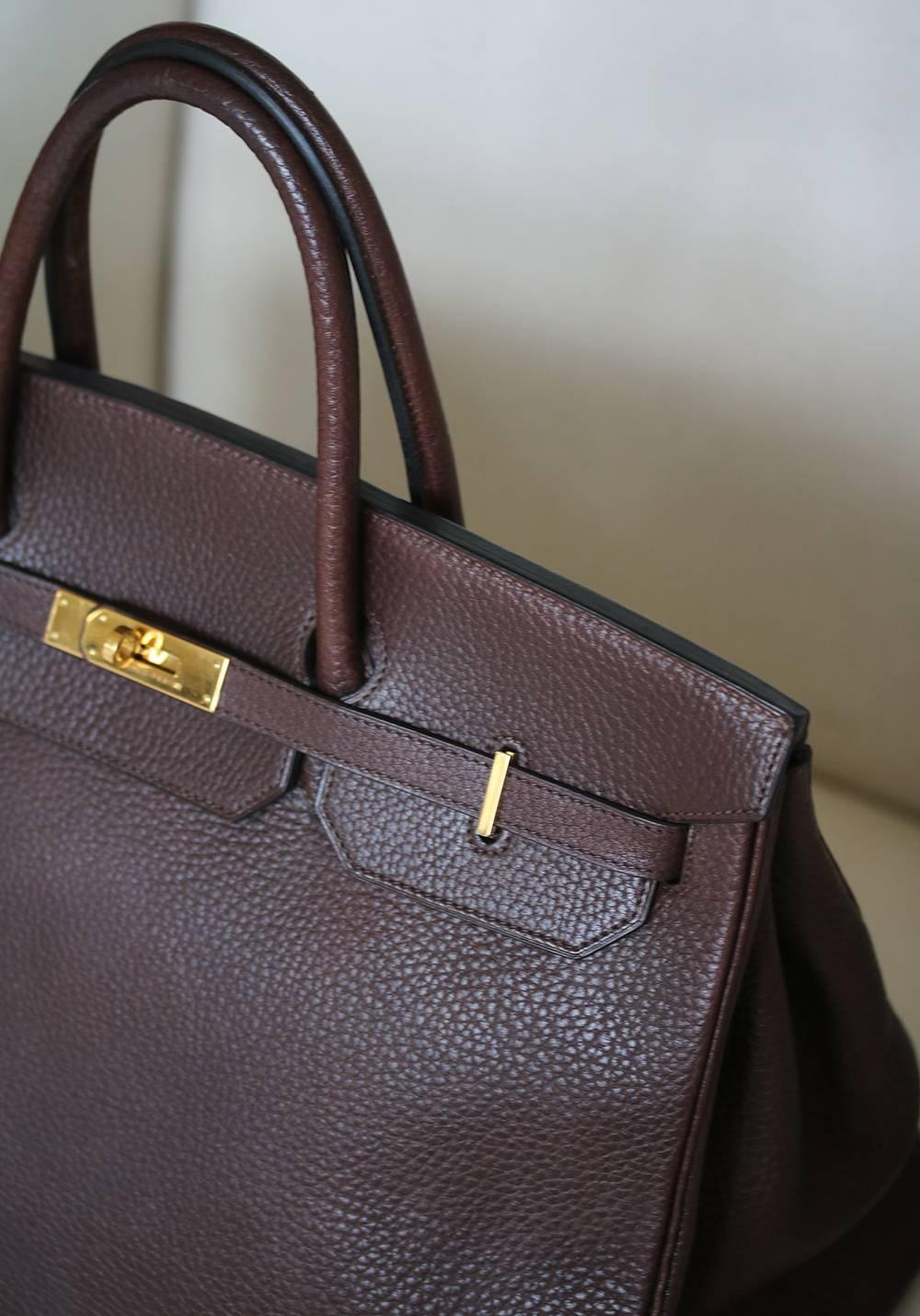 The most fabulous of all vintage bags can be yours today!

Luxuriously rich coloured with tonal top stitching.

This Birkin is in excellent condition - very minor scratching to the hardware. There is no damage to the corners - it has been carefully