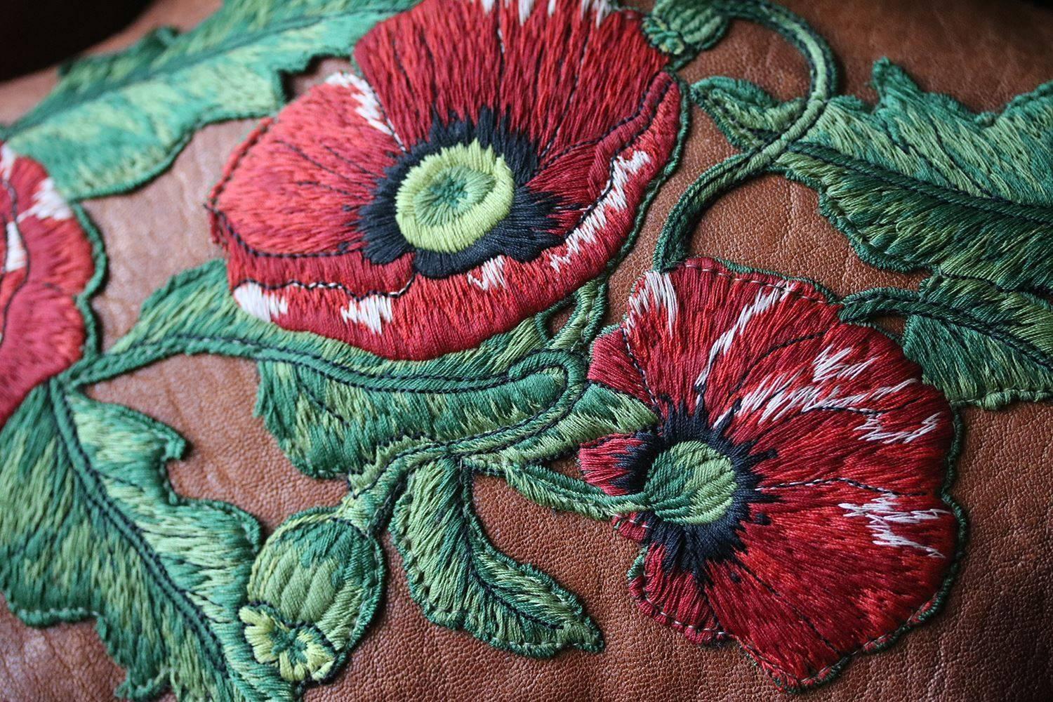 leather jacket embroidery