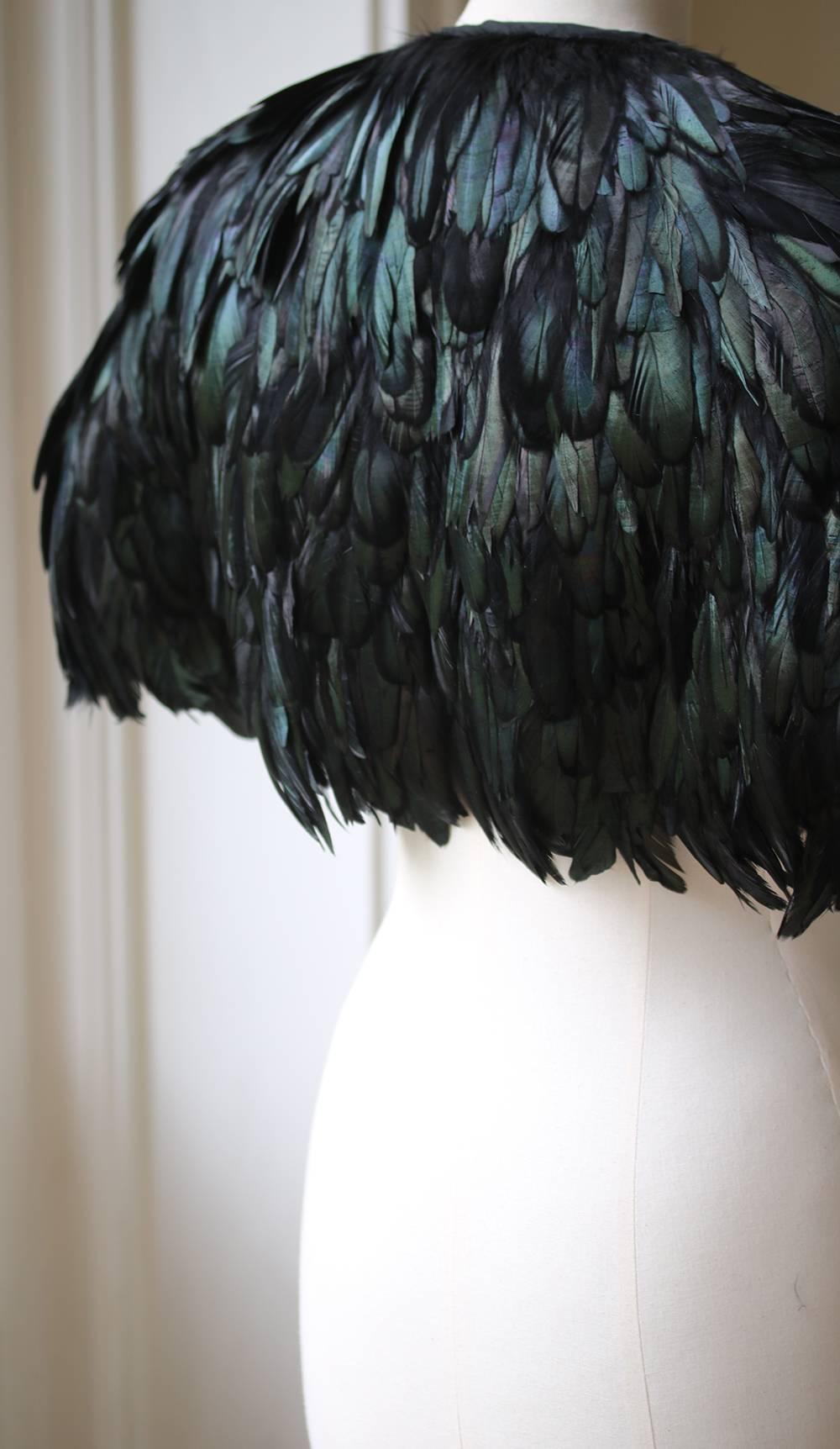 Chloé by Stella McCartney Feather Textured Cape, 2001  3