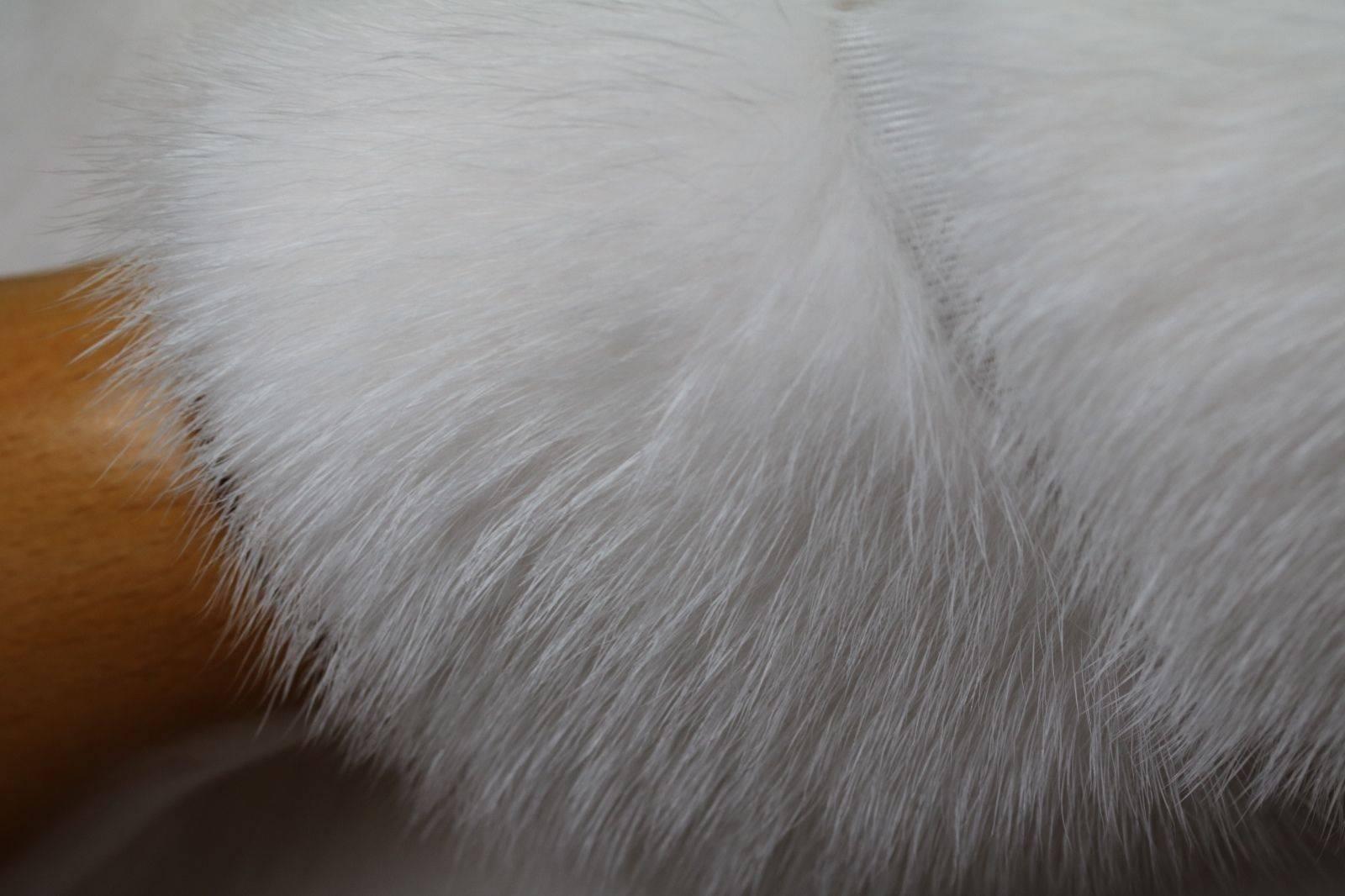 fendi white fur coat