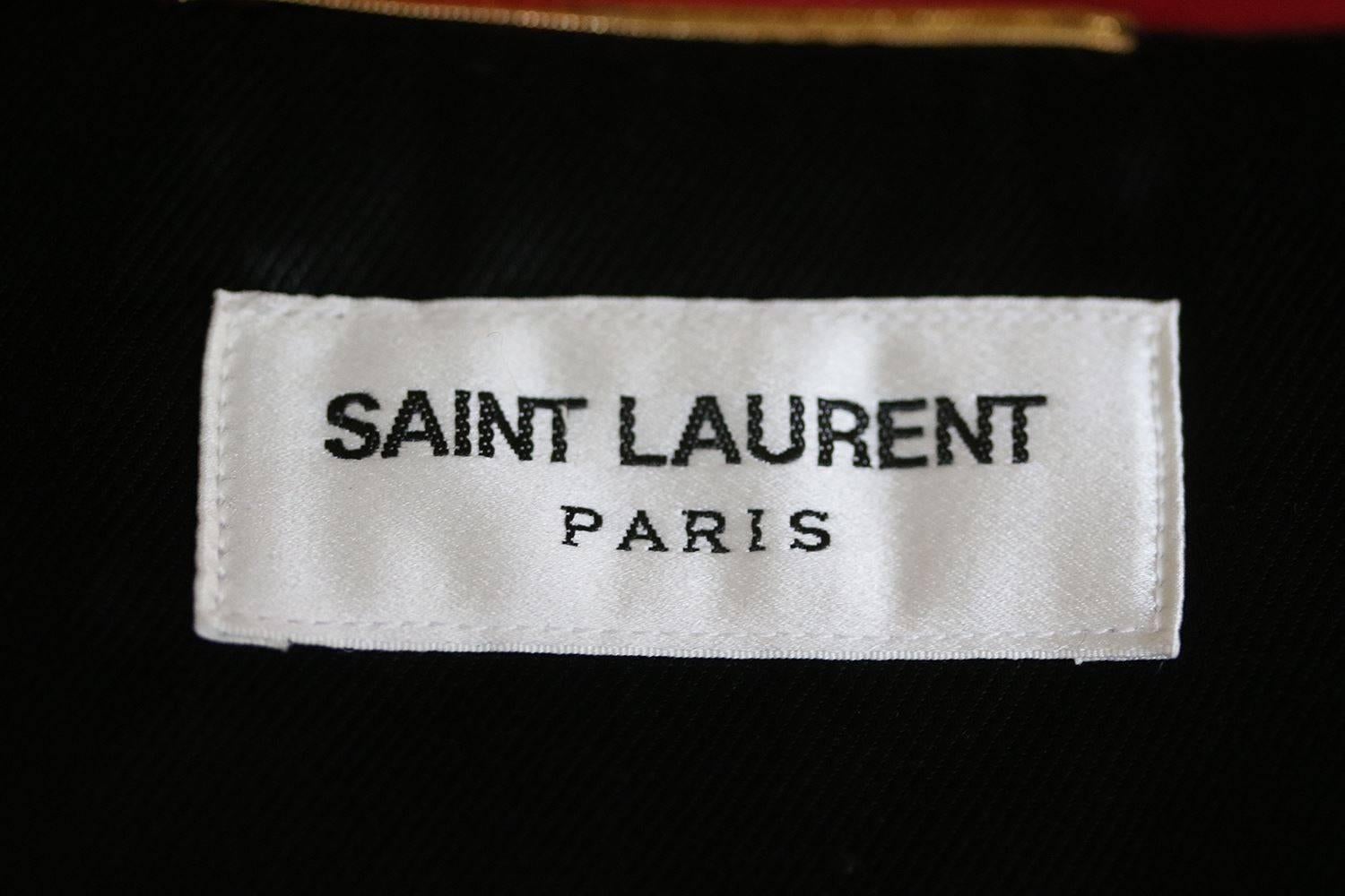 Saint Laurent Classic Motorcycle Leather Jacket In Excellent Condition In London, GB