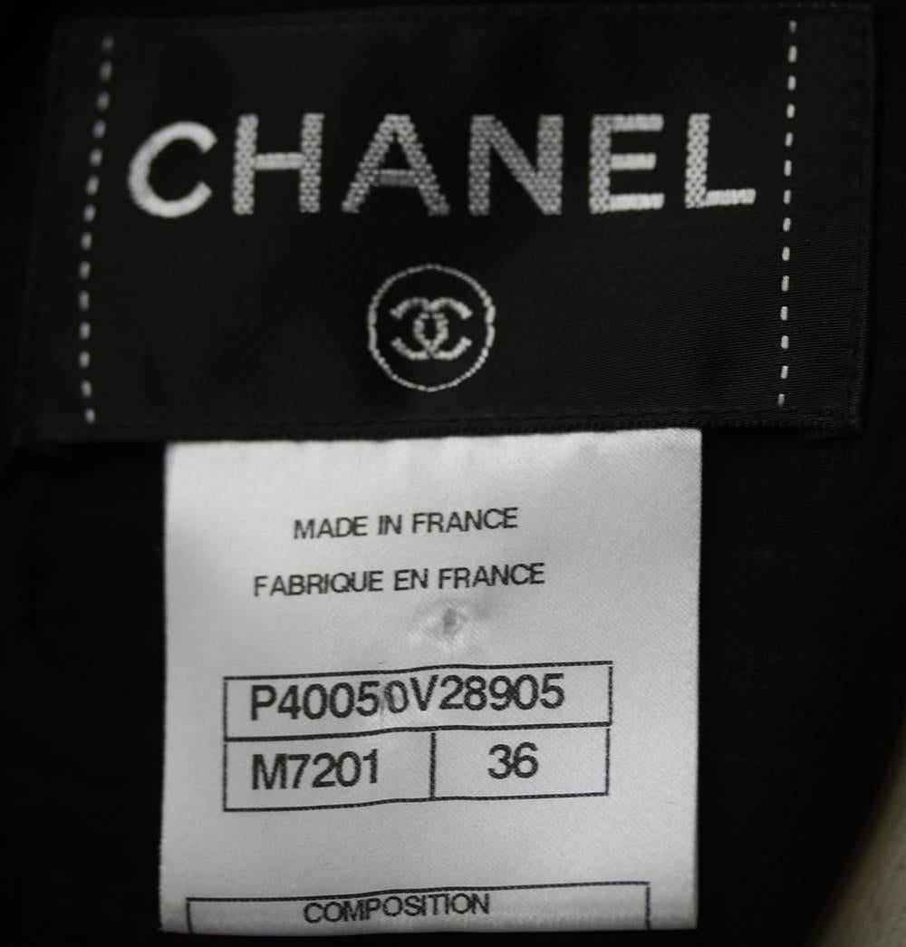 Black Chanel Wool Tweed Mini Dress