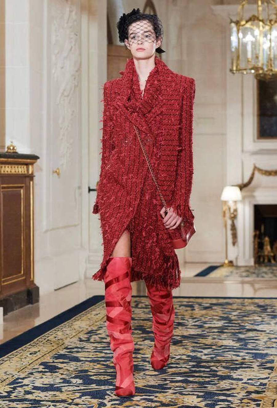 Chanel Paris Cosmopolite Patchwork Pink High Boots Metiers D'Art 2016 / 17  2