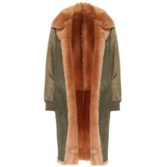 Valentino Shearling Lined Reversible Coat