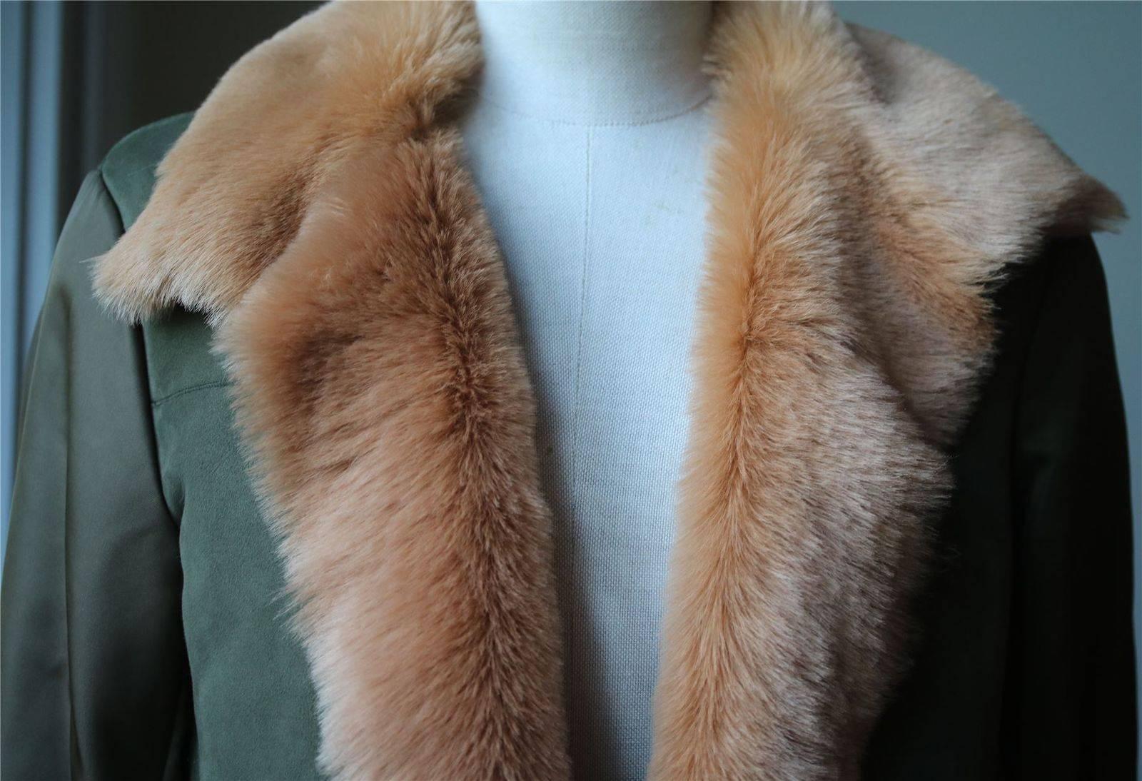 Brown Valentino Shearling Lined Reversible Coat