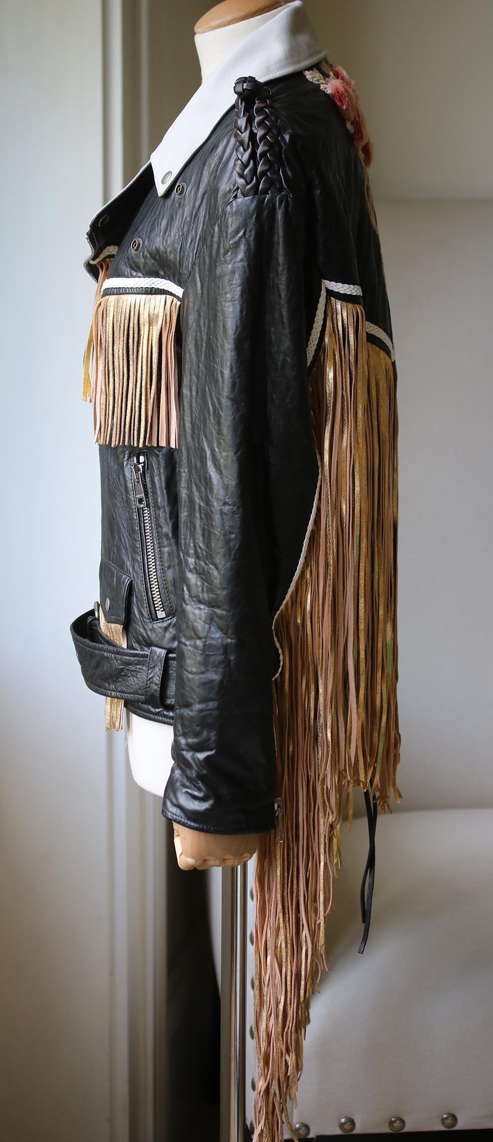 gucci fringe jacket