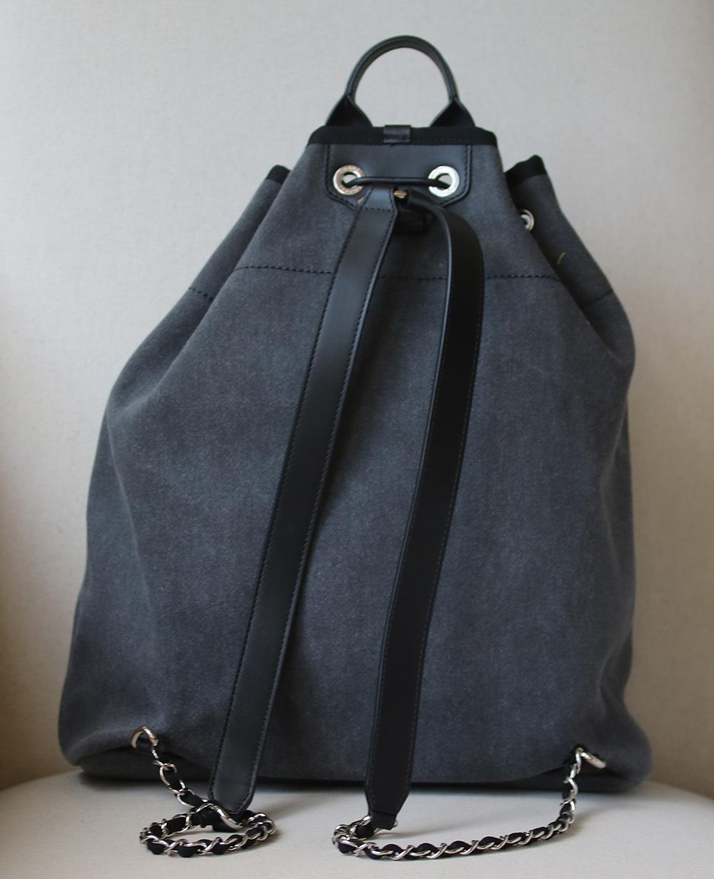chanel drawstring backpack