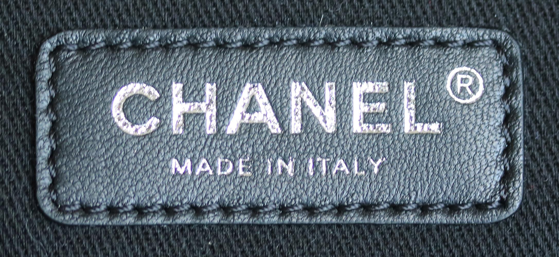 Black Chanel Deauville Canvas Drawstring Backpack