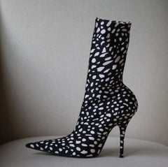 Balenciaga Knife Printed Spandex Sock Boots