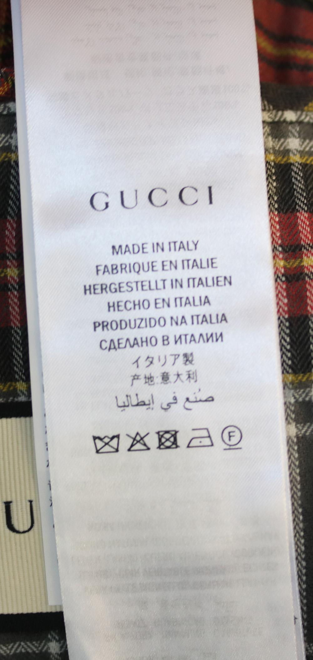 Gray Gucci Oversized Embellished Appliquéd Denim Jacket
