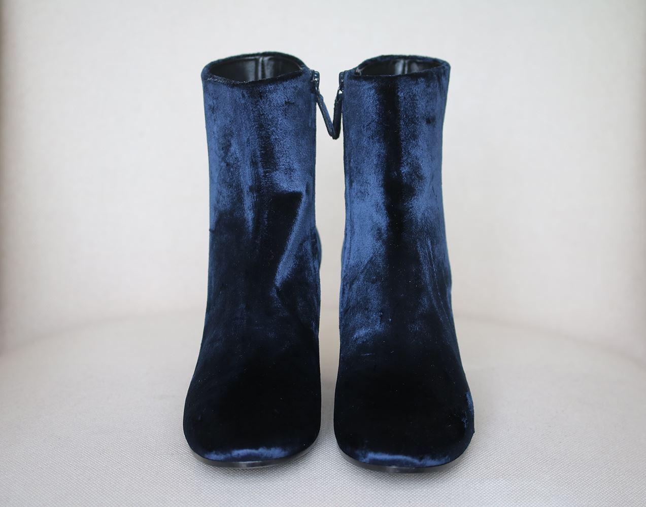 Velvet always comes with sumptuous appeal, and Balenciaga's deep navy boots are no exception. They're crafted in Italy to a round-toe silhouette that's set on a manageable block heel, and rise high on the ankles – the perfect match for cropped