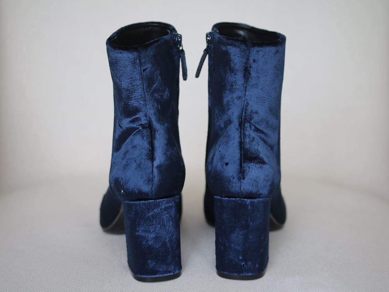 Balenciaga Ville Velvet Ankle Boots  In New Condition In London, GB