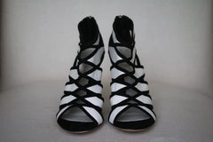Gianvito Rossi Monochrome Cut-Out Open-Toe Boots