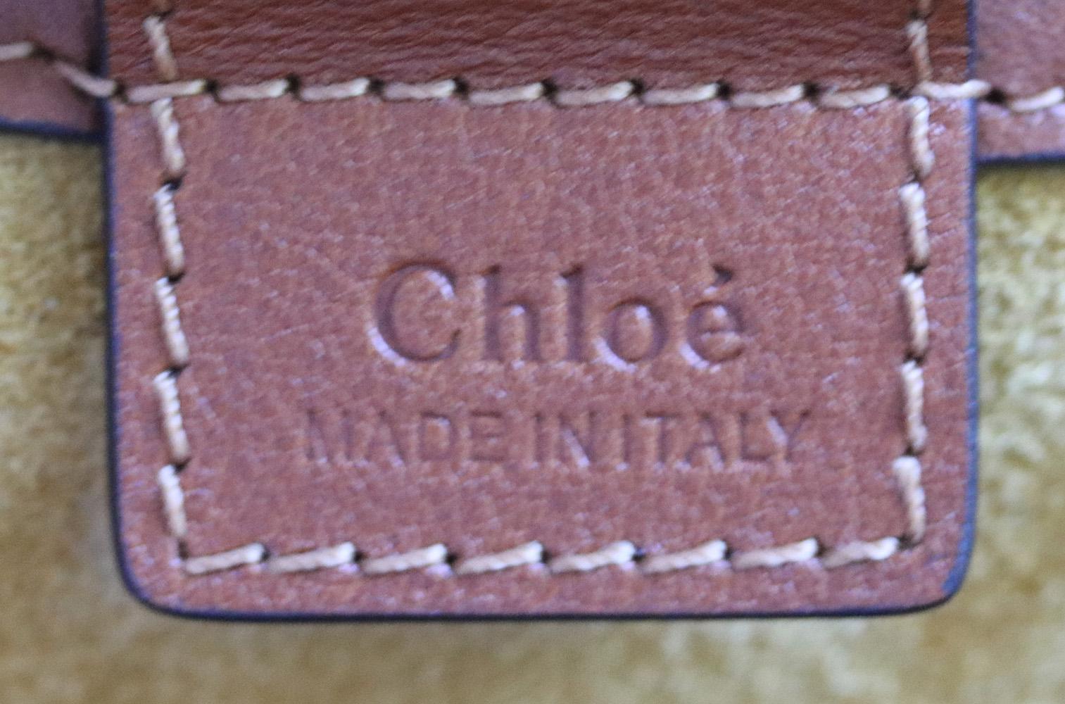 Chloé Milo Medium Suede Trimmed Leather Tote Bag  In Excellent Condition In London, GB