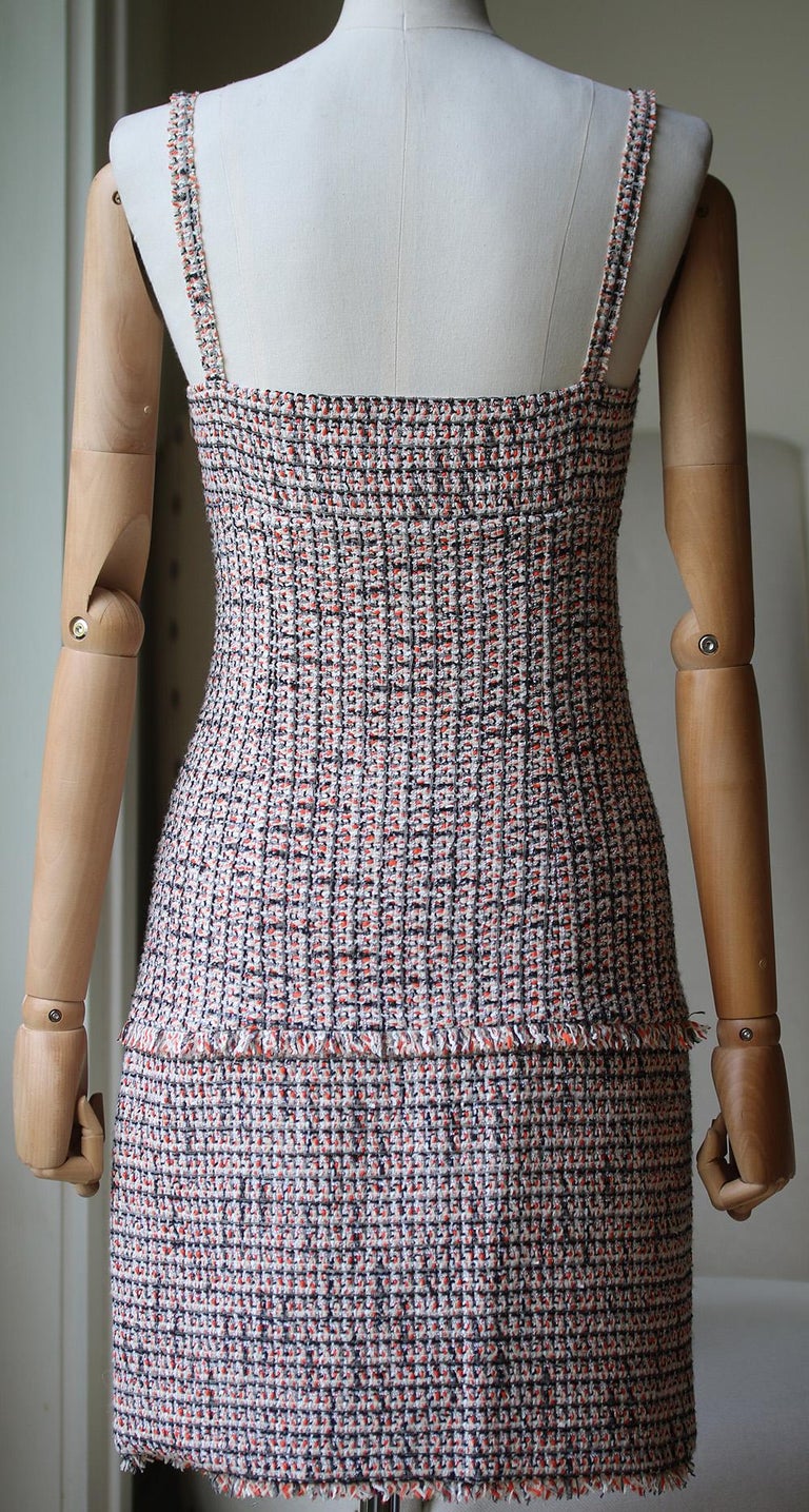 Chanel Tweed Fringe Mini Dress at 1stDibs | chanel dress, chanel mini ...