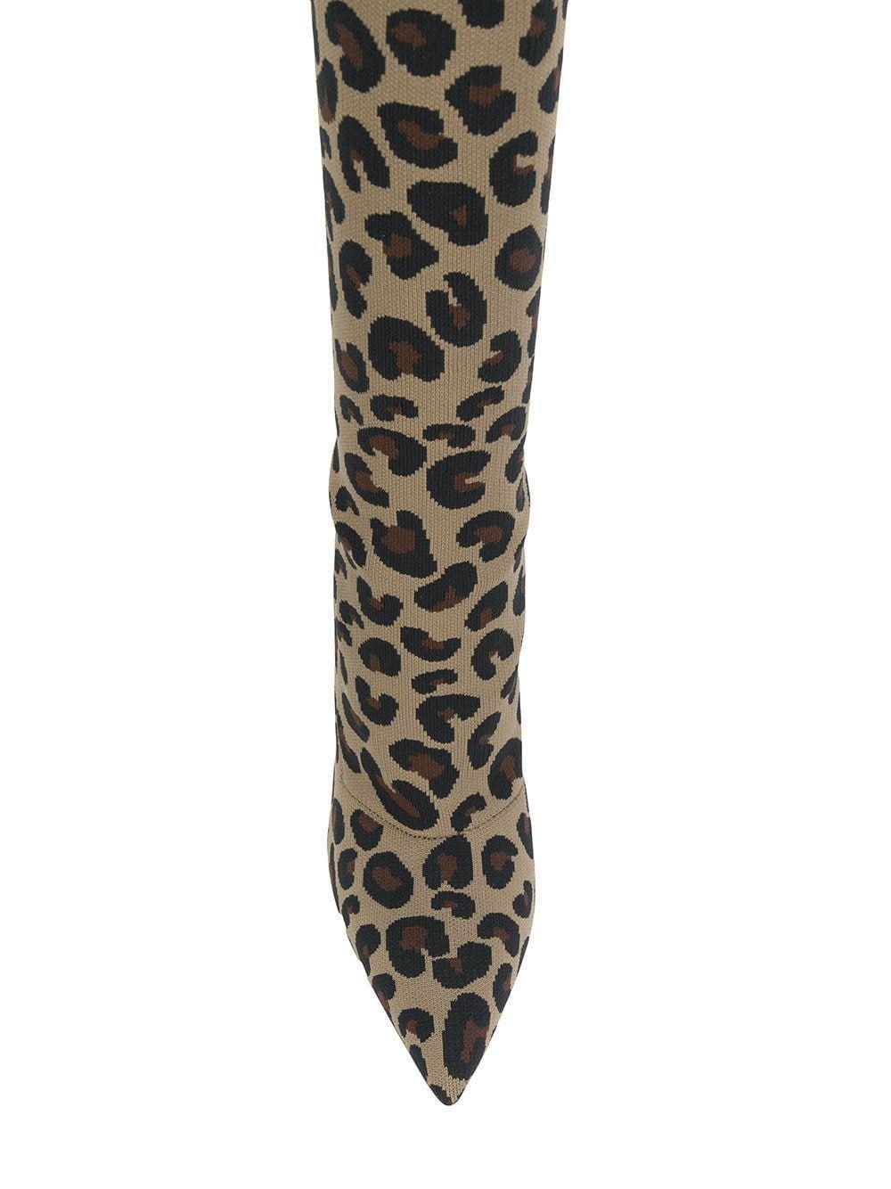over the knee leopard boots