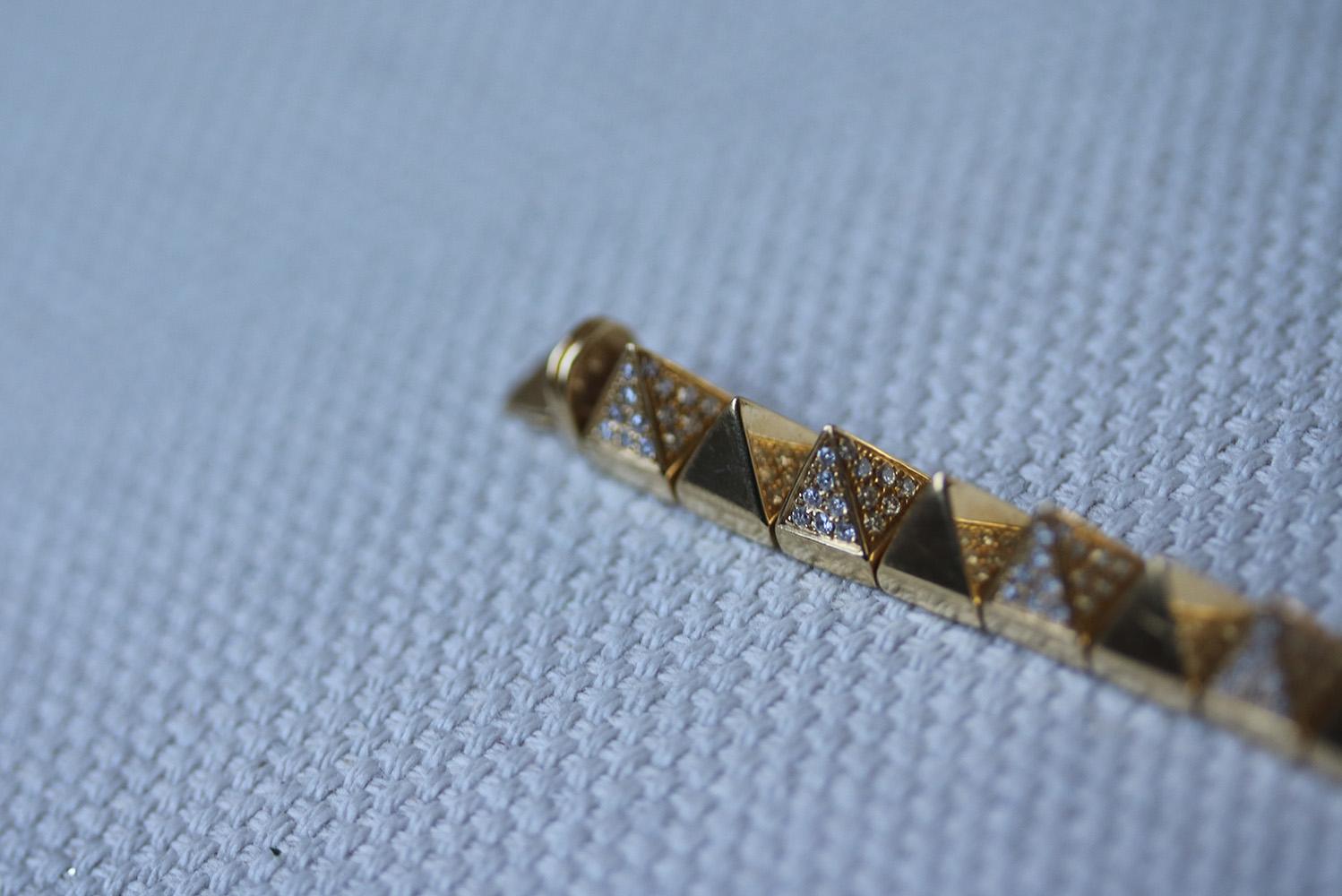 Anita Ko Yellow Gold Diamond Luxe Bracelet In Excellent Condition In London, GB