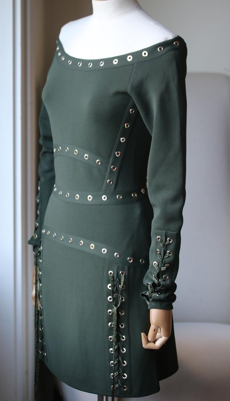 elie saab green short dress Mens Western Modern Fit Cotton/Spandex Long Sleeve Green Shirt with Snaps S / Green main image 1
