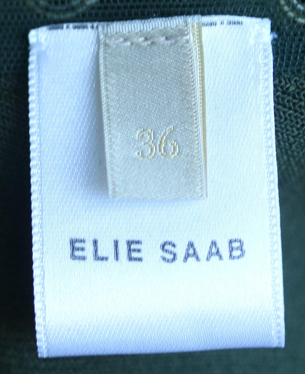 Elie Saab Eyelet-Embellished Stretch-Knit Mini Dress  1