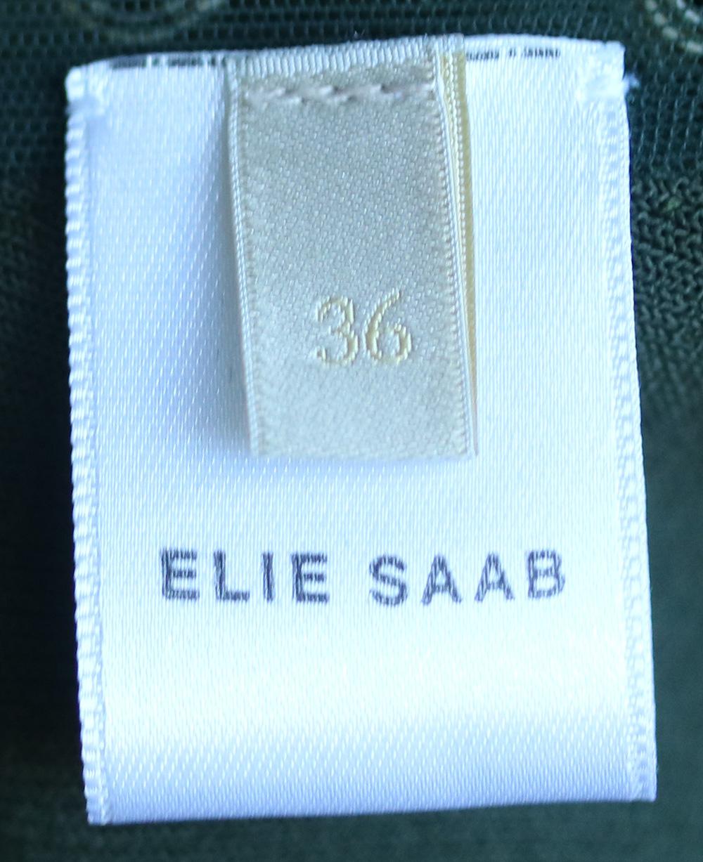 Elie Saab Eyelet-Embellished Stretch-Knit Mini Dress 1