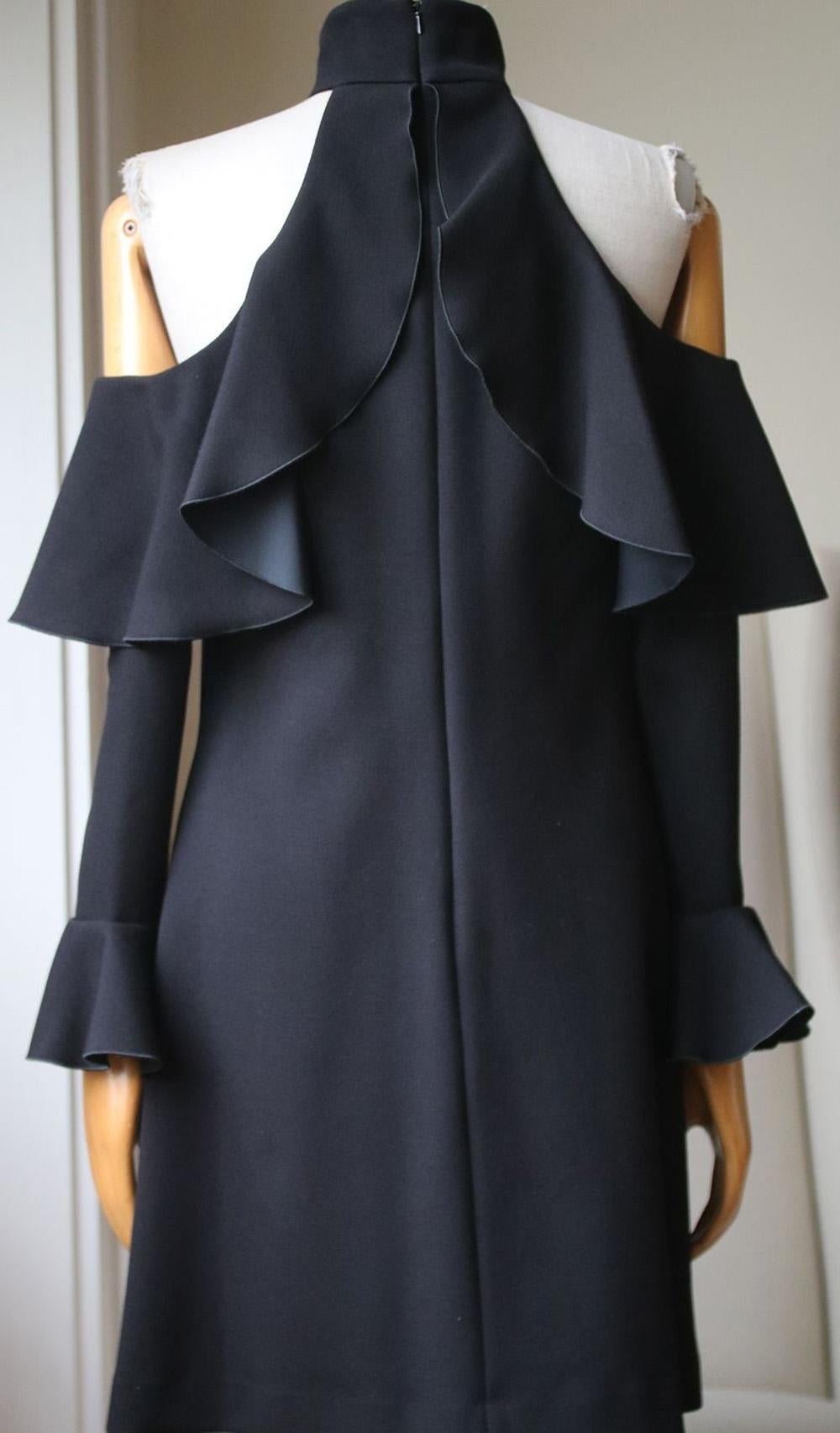 Women's Elie Saab Cold-Shoulder High-Neck Dress 