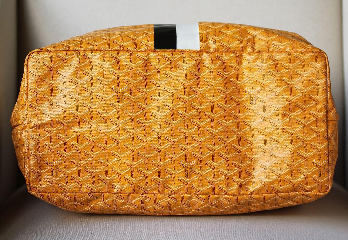 Goyard Personalised Saint Louis GM Leather Tote Bag In Excellent Condition In London, GB