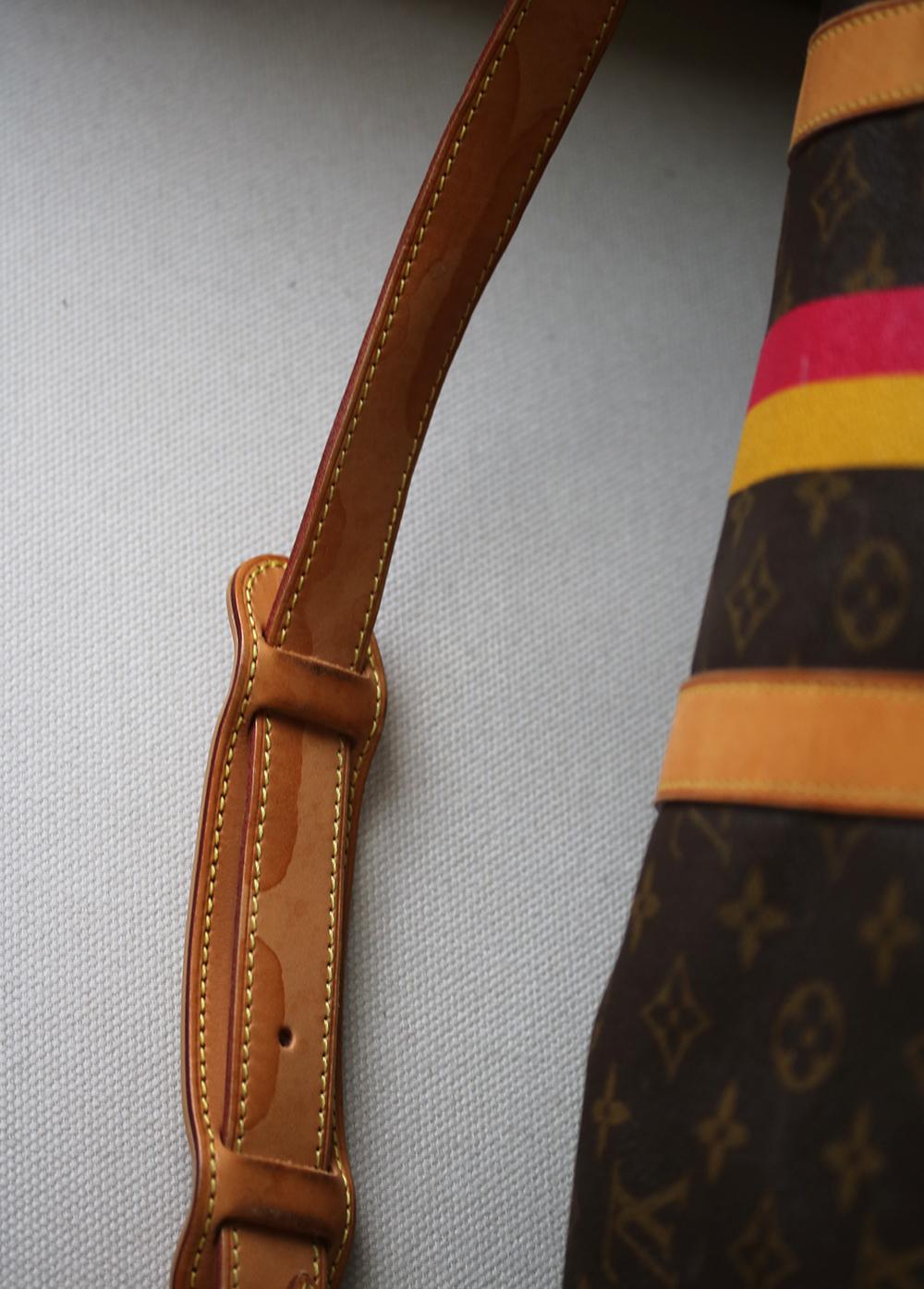 Louis Vuitton Personalised Keepall 55 Mon Monogram Travel Bag In Excellent Condition In London, GB