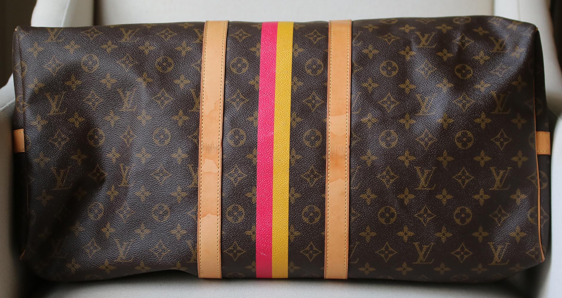 Louis Vuitton Personalised Keepall 55 Mon Monogram Travel Bag 2