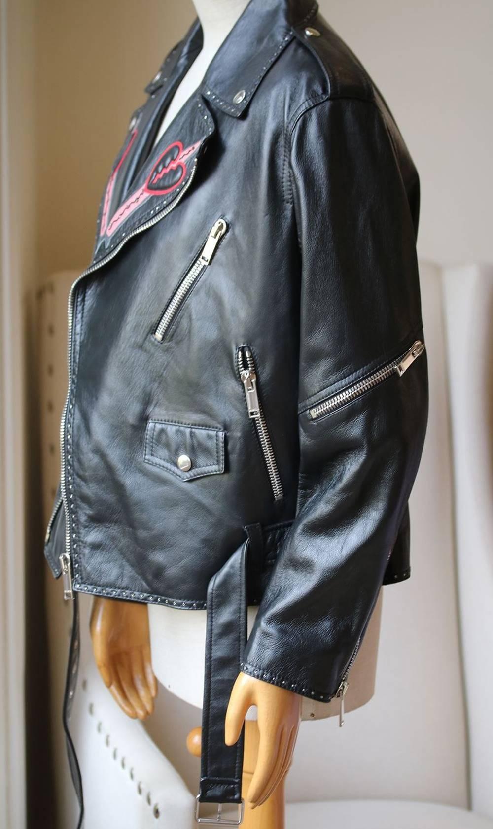 valentino leather jacket